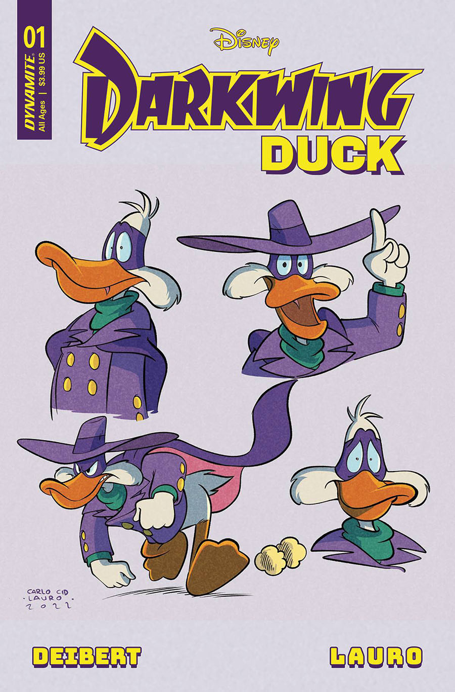 Darkwing Duck Vol 3 #1 Cover P Incentive Carlo Lauro Character Design Variant Cover