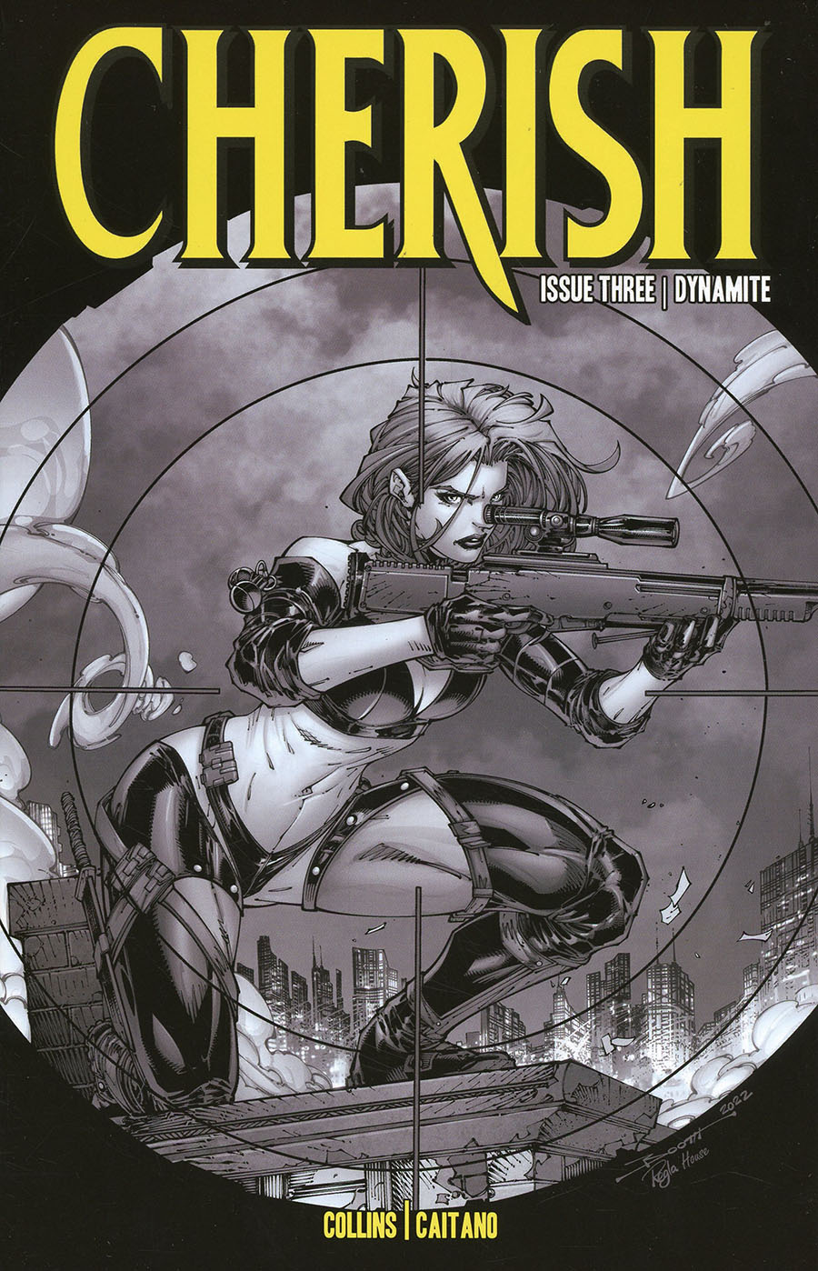 Cherish #3 Cover E Incentive Brett Booth Black & White Cover