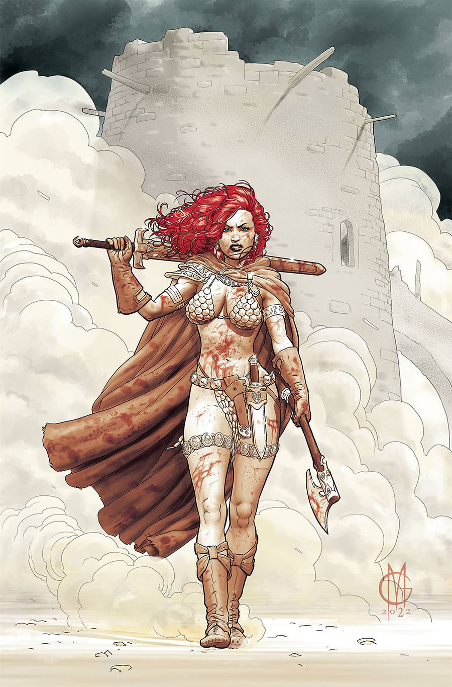 Unbreakable Red Sonja #4 Cover J Incentive Giuseppe Matteoni Virgin Cover