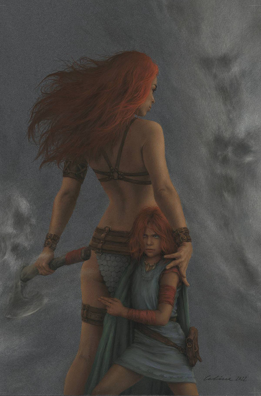 Unbreakable Red Sonja #4 Cover K Incentive Celina Virgin Cover