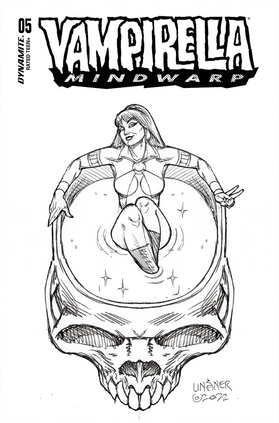Vampirella Mindwarp #5 Cover G Incentive Joseph Michael Linsner Line Art Cover