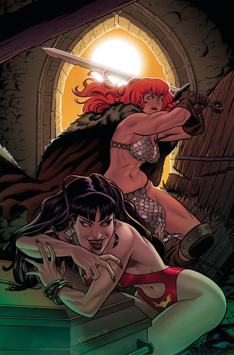 Vampirella vs Red Sonja #3 Cover J Incentive Joe Quinones Virgin Cover