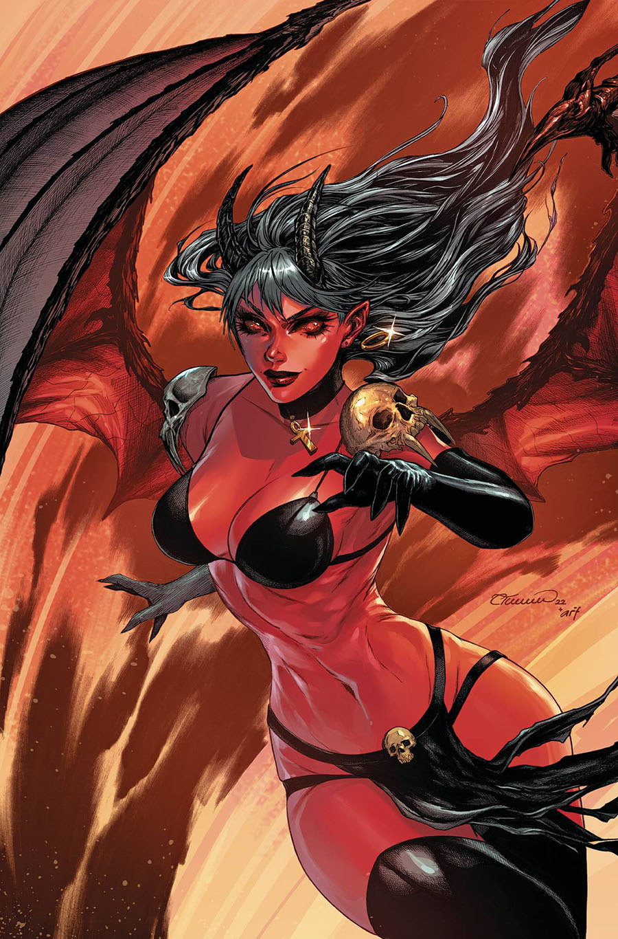 Purgatori Must Die #1 Cover N Dynamite Metal Premium Collette Turner Cover