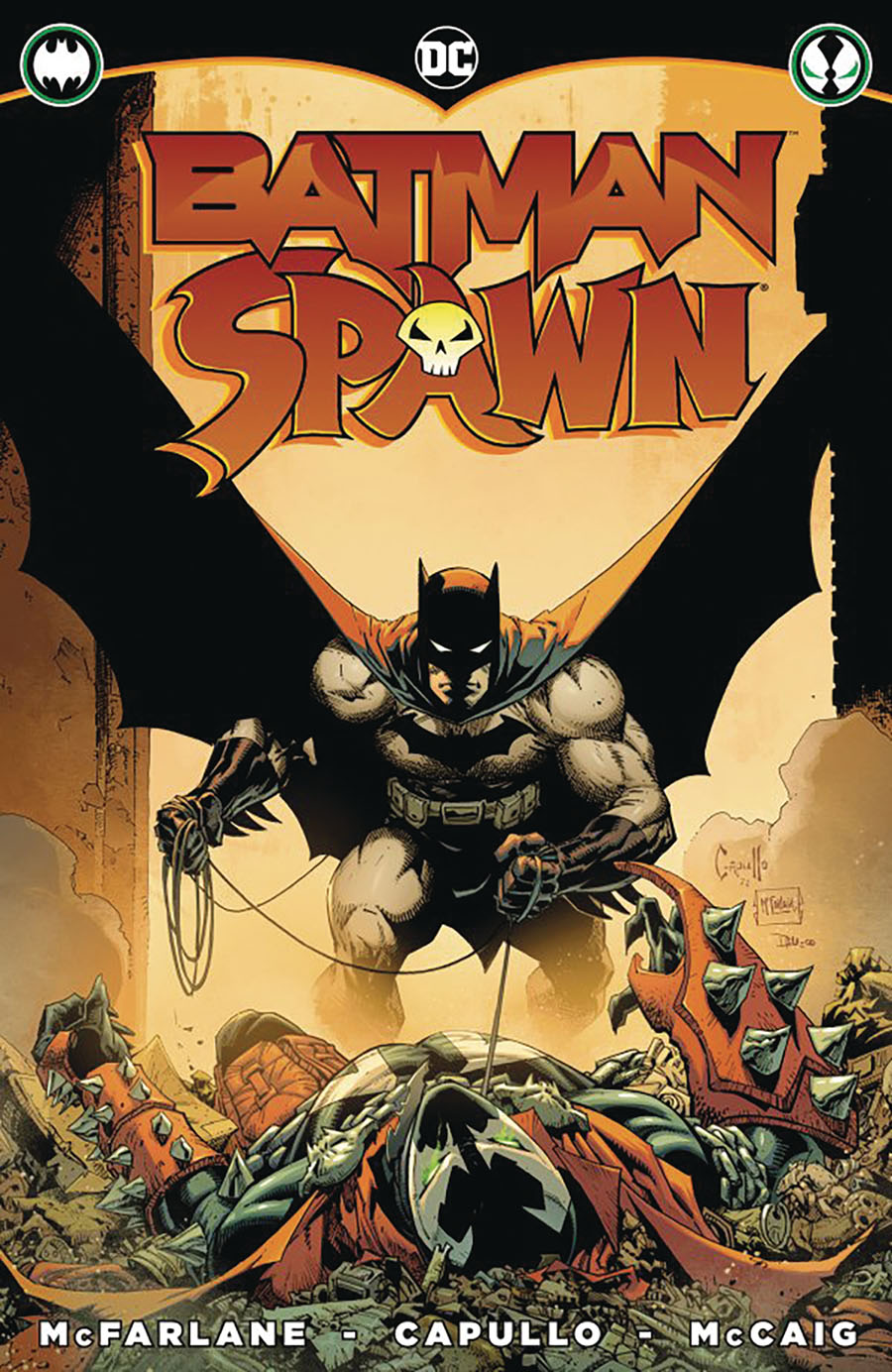 Batman Spawn #1 (One Shot) Cover W DF Silver Signature Series Signed By Greg Capullo