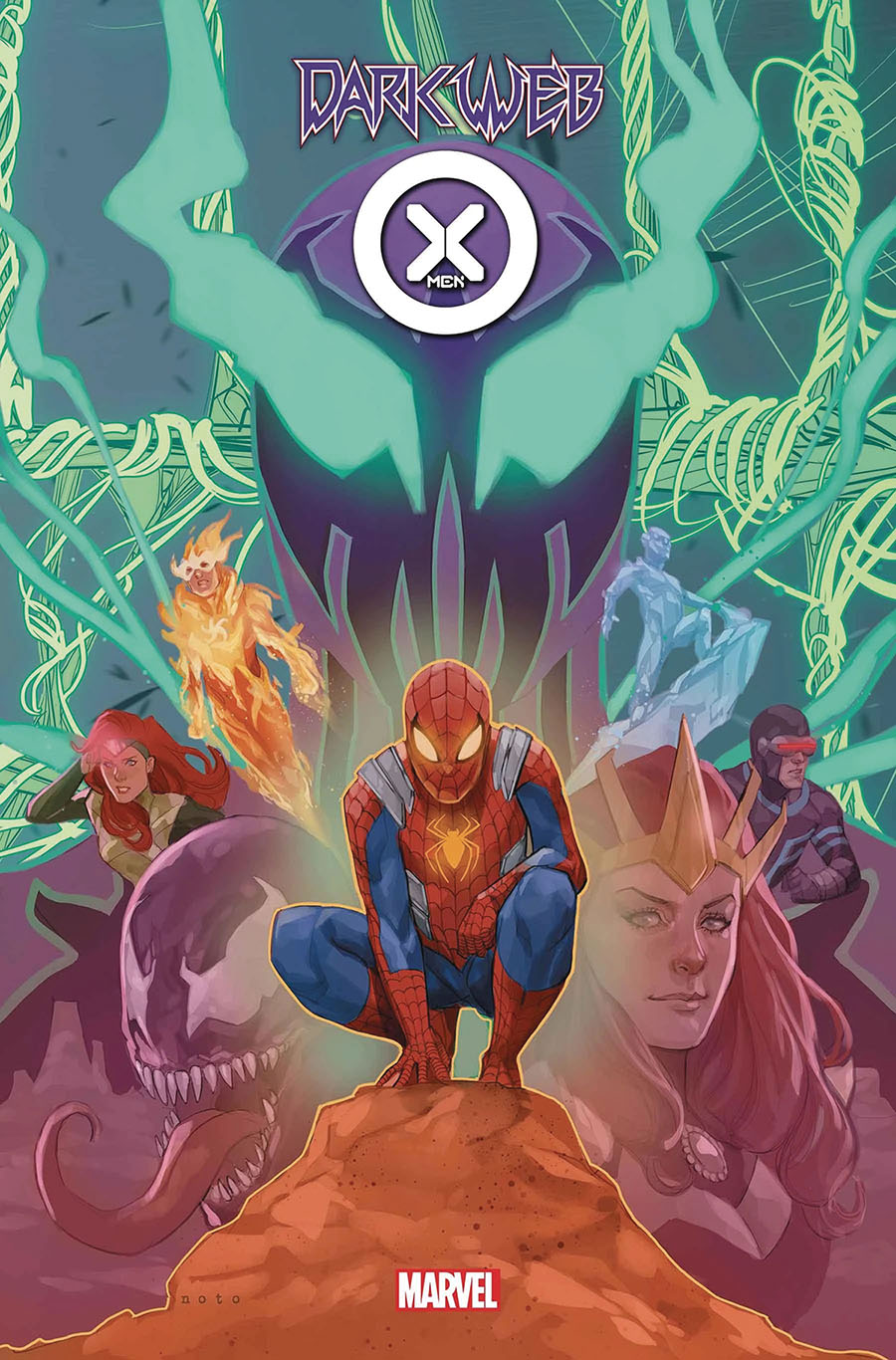 Dark Web X-Men #1 Cover E DF Signed By Gerry Duggan