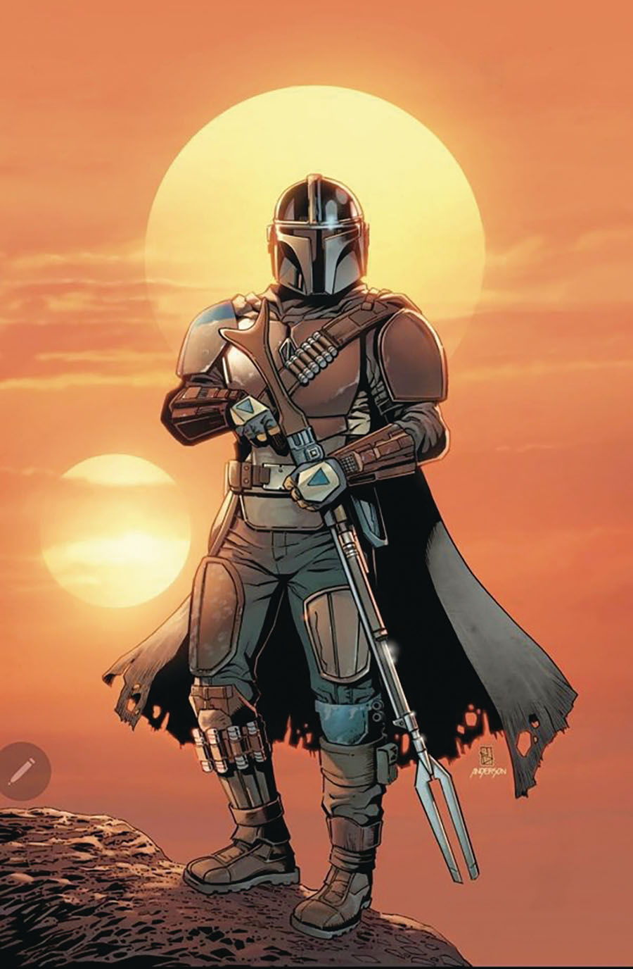 Star Wars The Mandalorian #1 Cover N DF Exclusive Jan Duursema Virgin Variant Cover