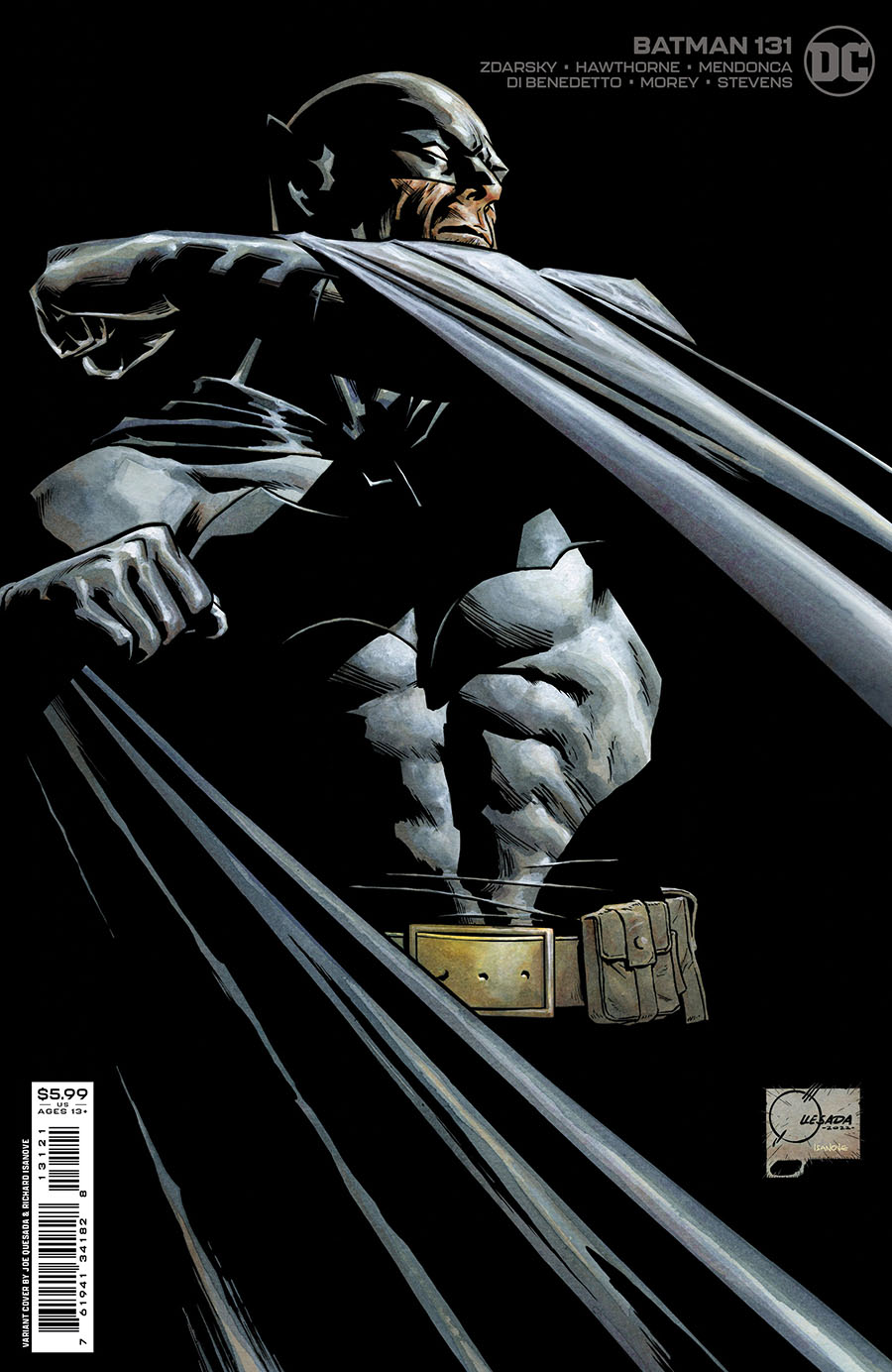 Batman Vol 3 #131 Cover B Variant Joe Quesada Card Stock Cover (Limit 1 Per Customer)