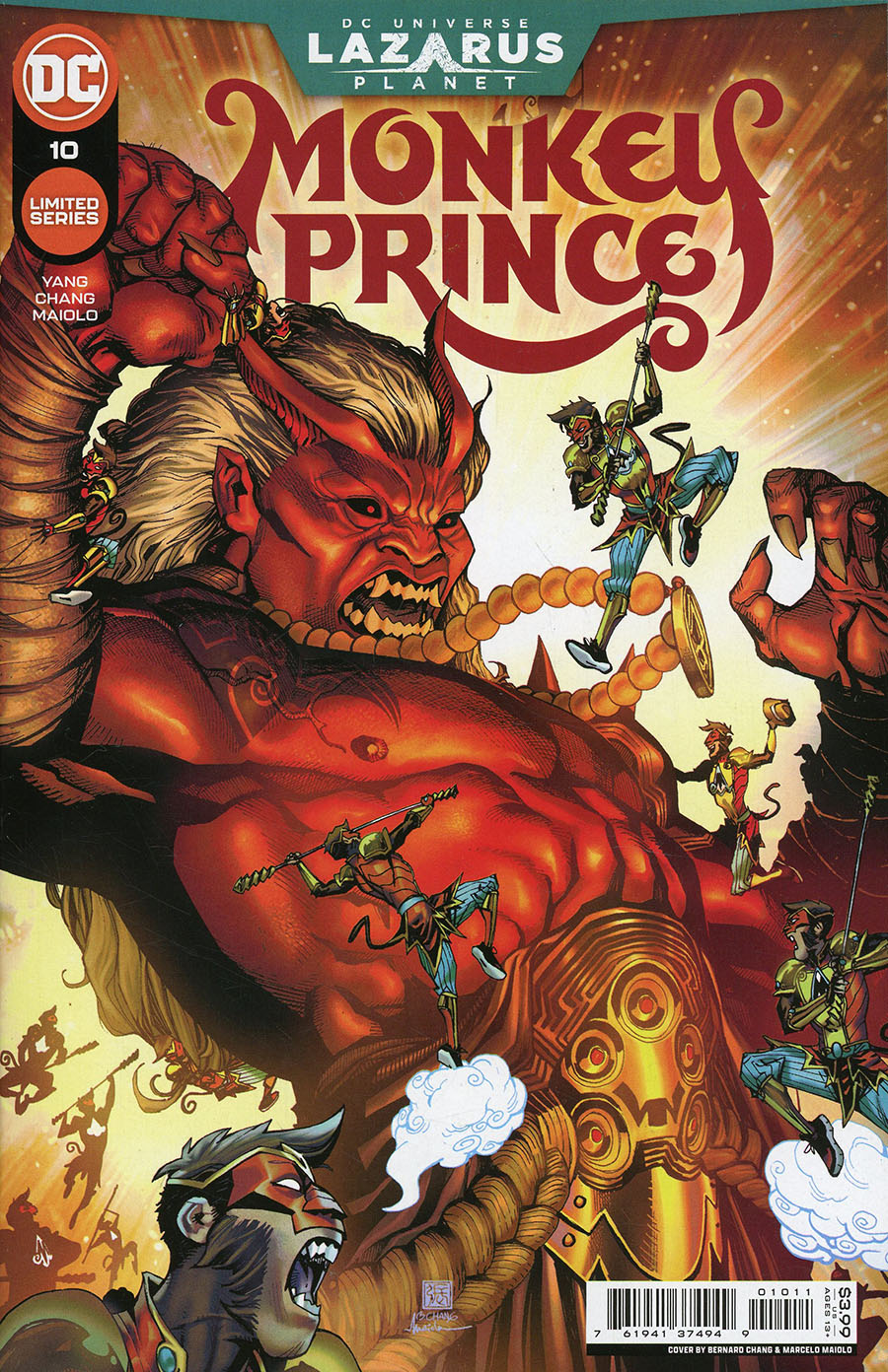 Monkey Prince #10 Cover A Regular Bernard Chang Cover (Lazarus Planet Tie-In)(Limit 1 Per Customer)