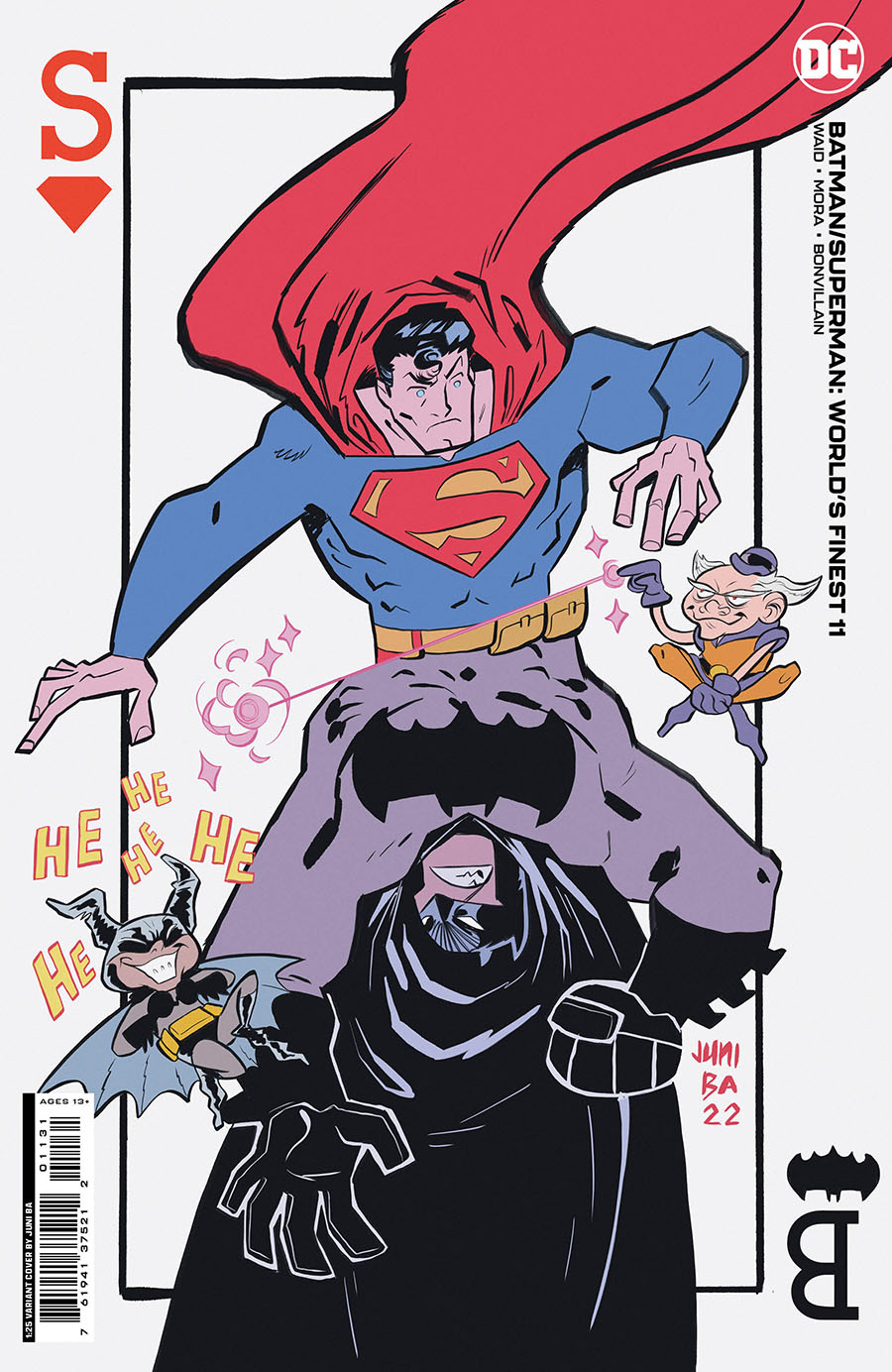 Batman Superman Worlds Finest #11 Cover E Incentive Juni Ba Card Stock Variant Cover