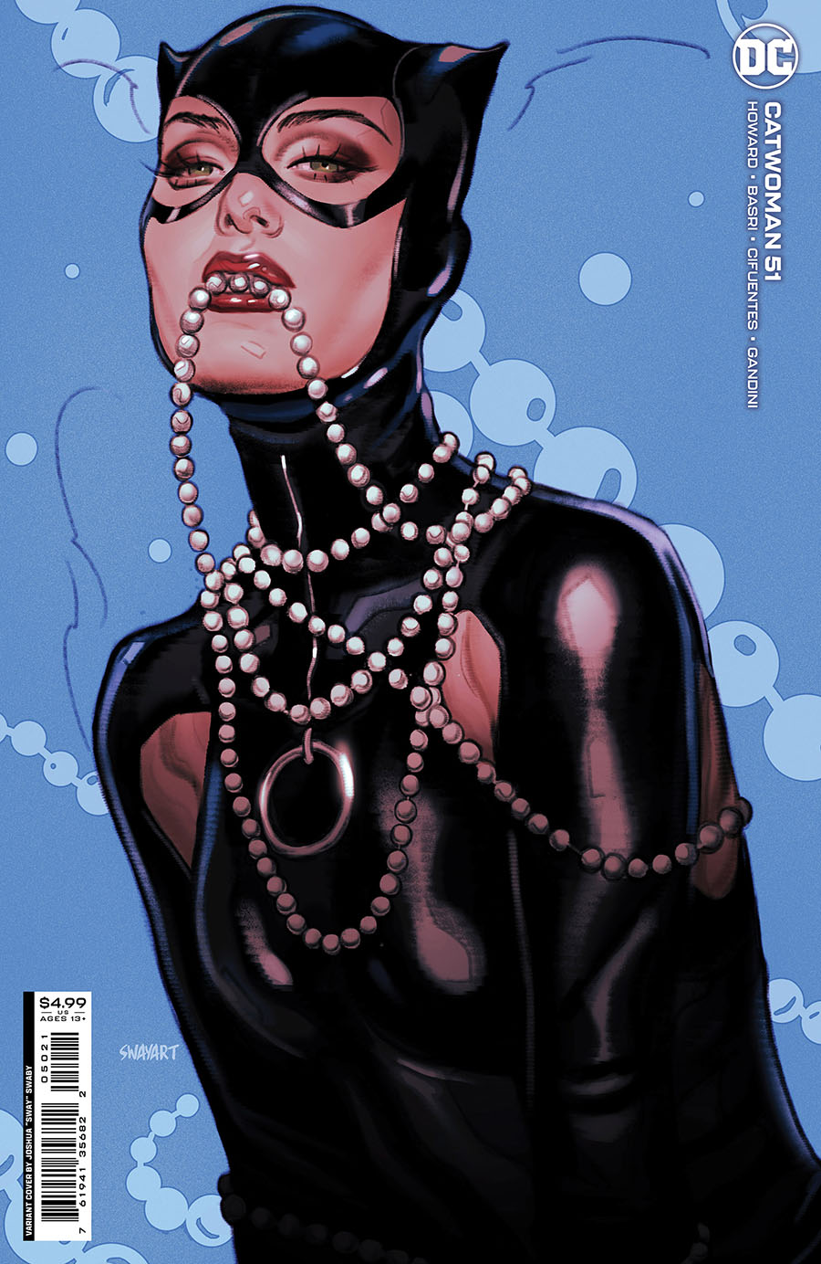 Catwoman Vol 5 #51 Cover B Variant Joshua Sway Swaby Card Stock Cover