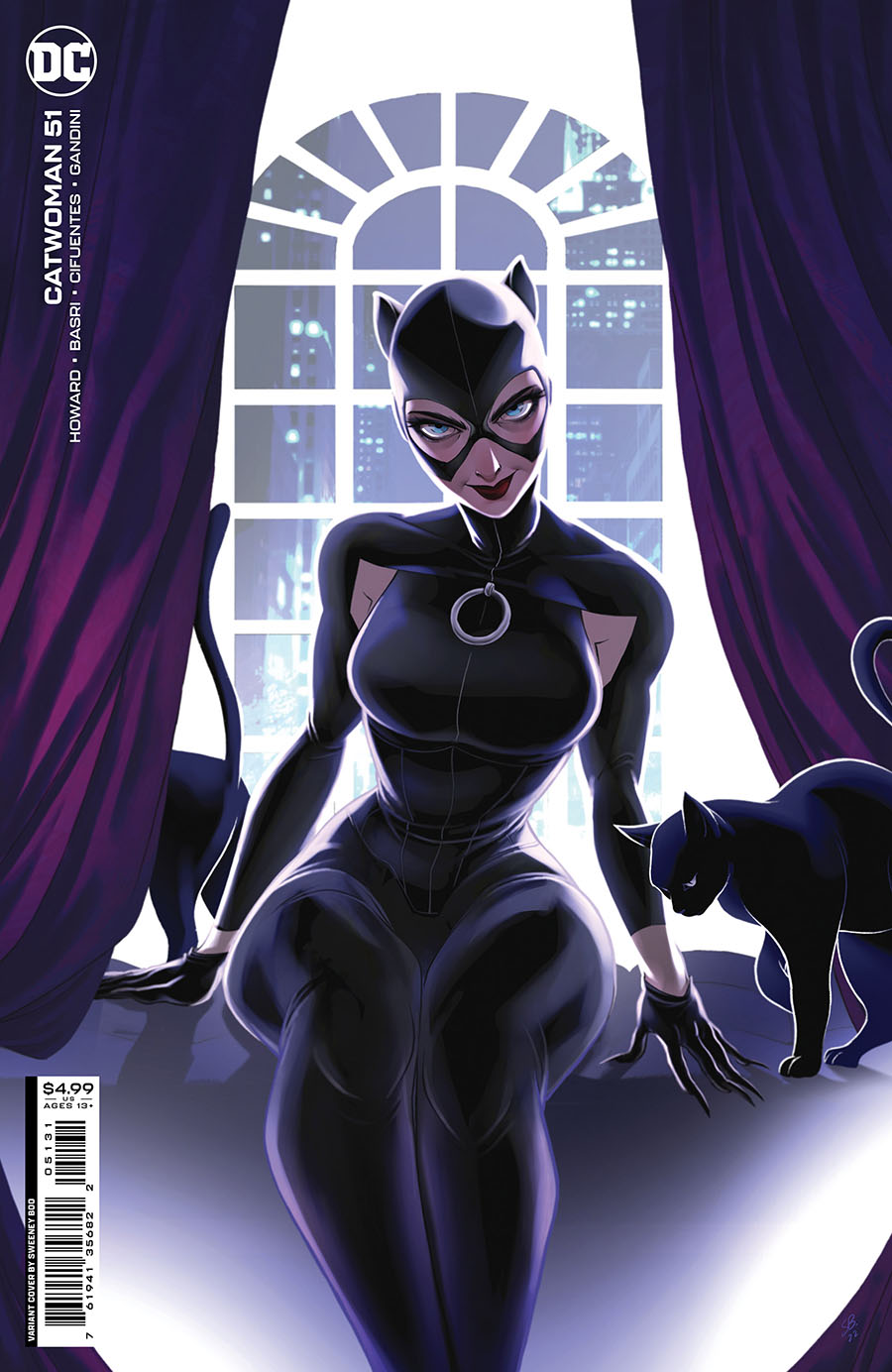 Catwoman Vol 5 #51 Cover C Variant Sweeney Boo Card Stock Cover