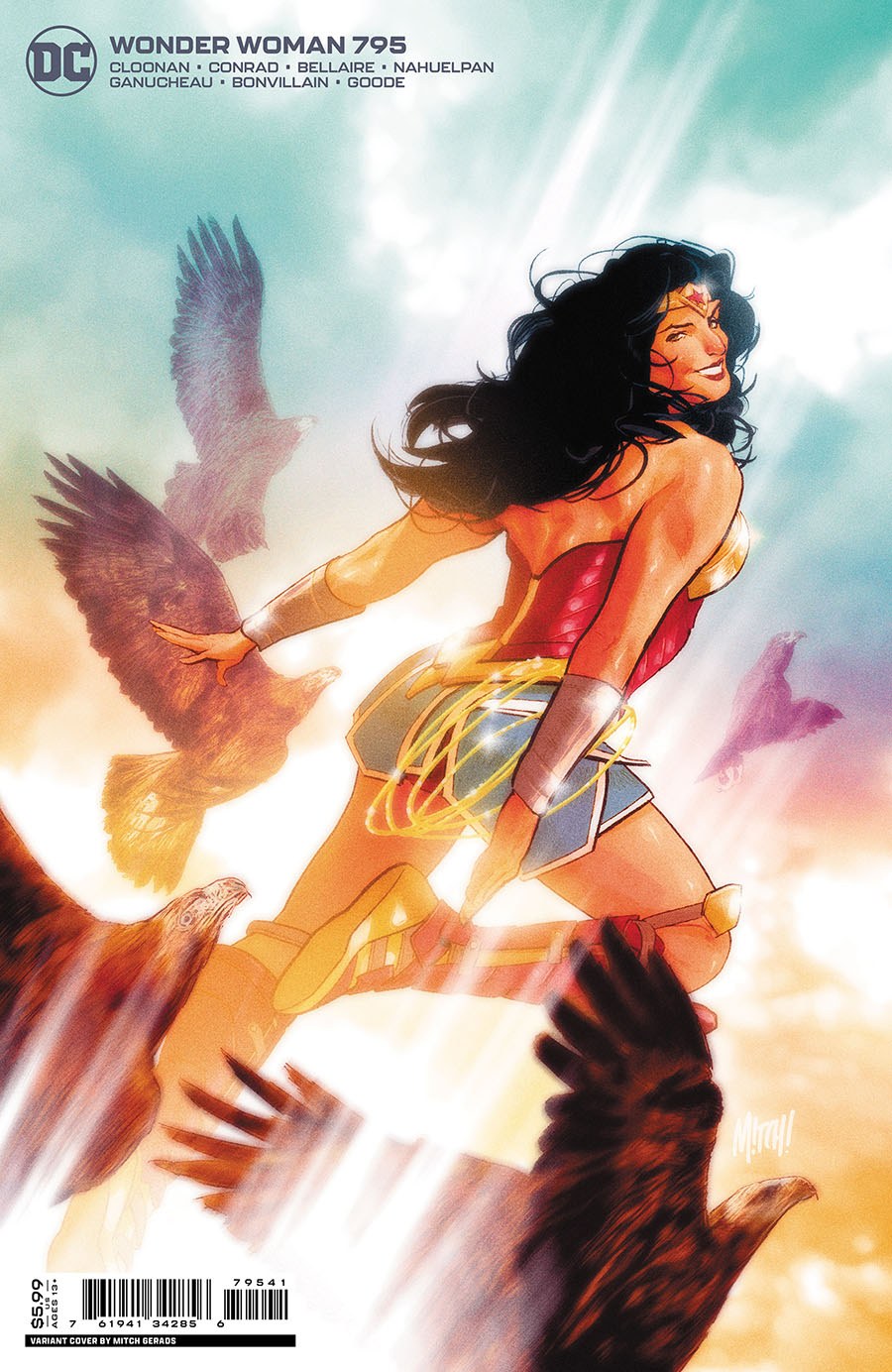 Wonder Woman Vol 5 #795 Cover C Variant Mitch Gerads Card Stock Cover (Limit 1 Per Customer)