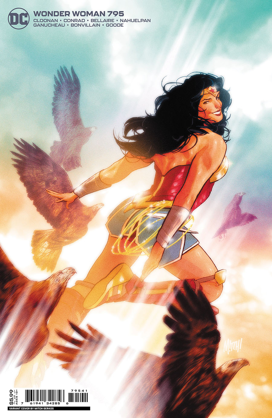 Wonder Woman Vol 5 #795 Cover C Variant Mitch Gerads Card Stock Cover (Limit 1 Per Customer)