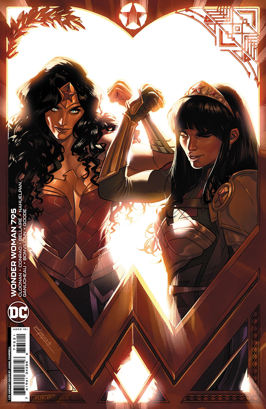 Wonder Woman Vol 5 #795 Cover D Incentive Jamal Campbell Card Stock Variant Cover