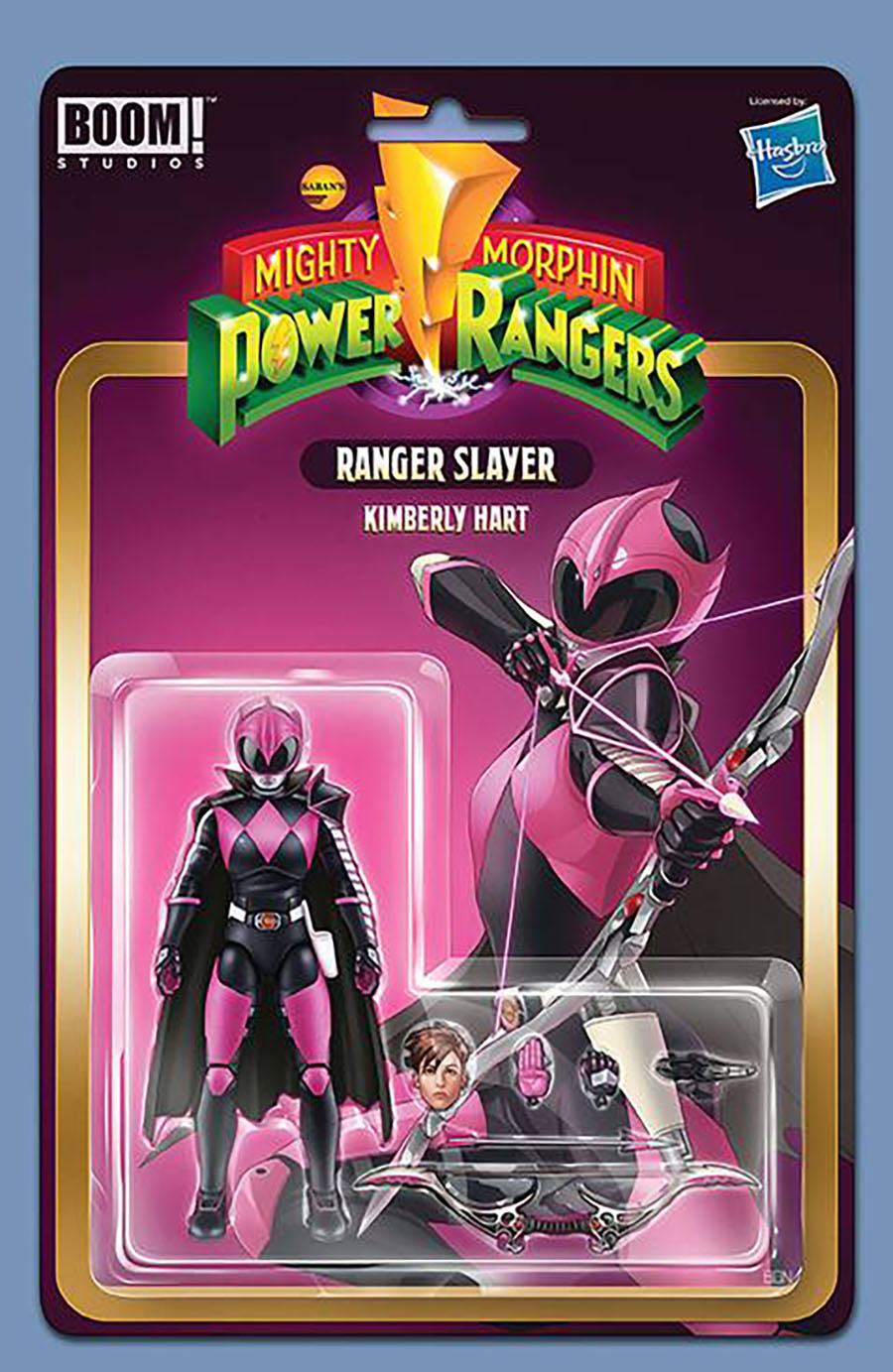 Mighty Morphin Power Rangers (BOOM Studios) #104 Cover C Incentive Bon Bernardo Action Figure Variant Cover