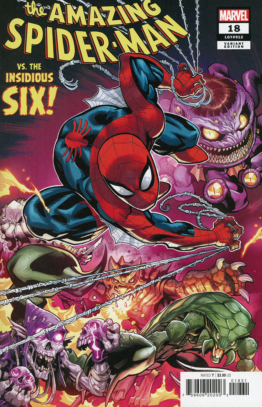Amazing Spider-Man Vol 6 #18 Cover D Incentive Ed McGuinness Variant Cover (Dark Web Tie-In)
