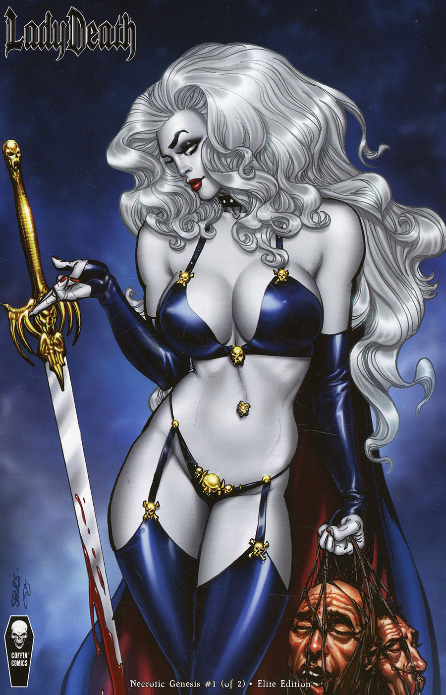 Lady Death Necrotic Genesis #1 Cover E Incentive Bart Sears Variant Cover