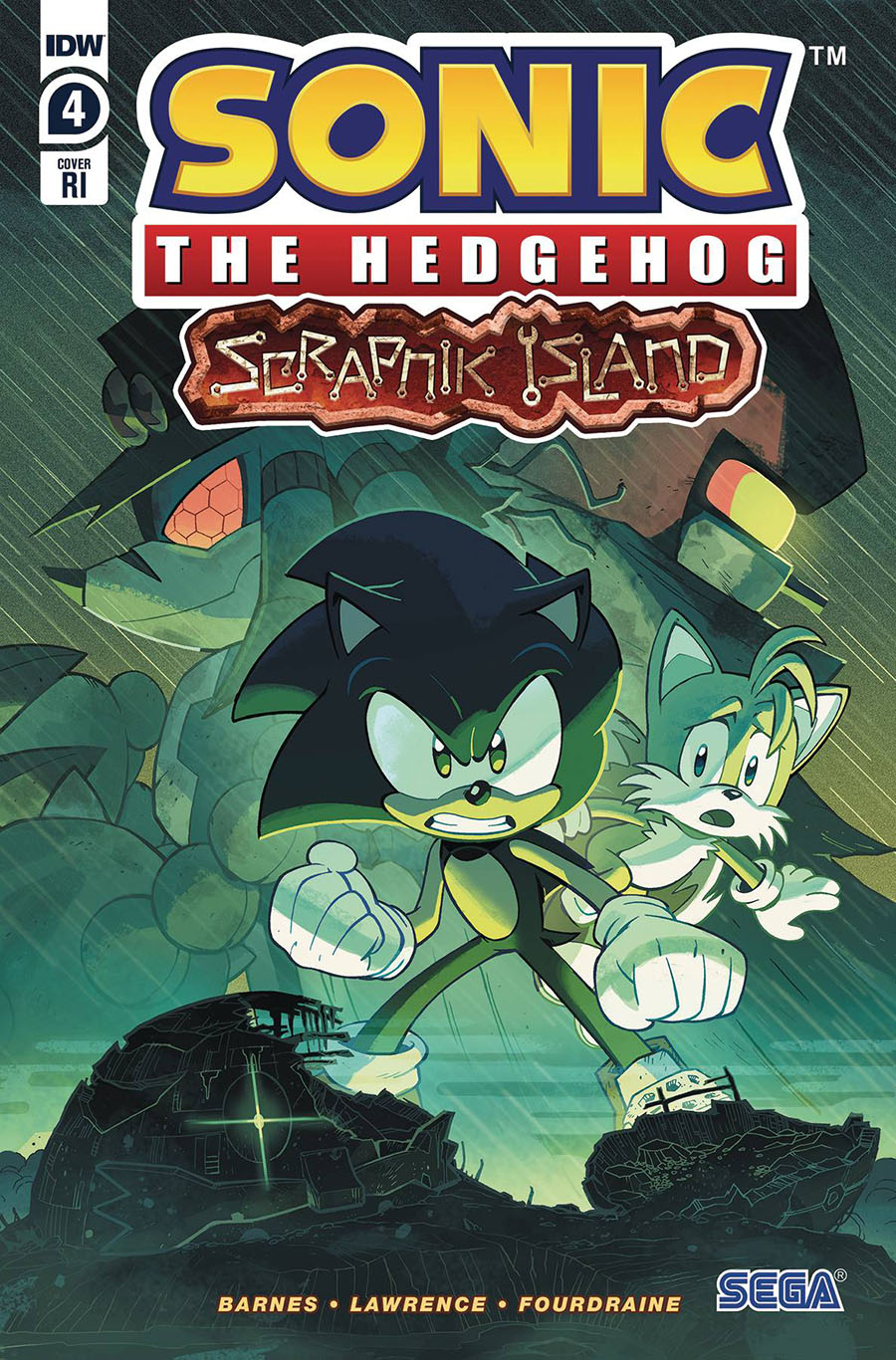 Sonic The Hedgehog Scrapnik Island #4 Cover C Incentive Jack Lawrence Variant Cover