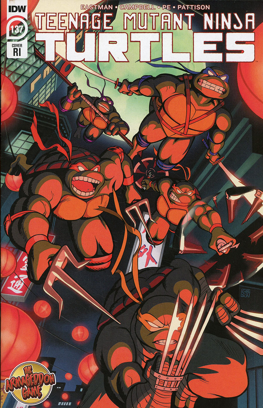 Teenage Mutant Ninja Turtles Vol 5 #137 Cover C Incentive Jordan Gibson Variant Cover