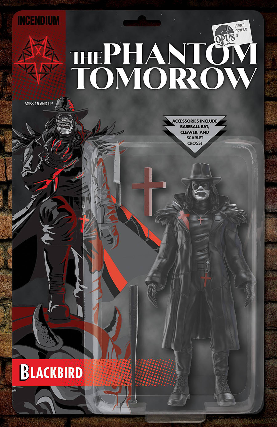 Phantom Tomorrow #1 Cover B Incentive Blackbird Action Figure Variant Cover