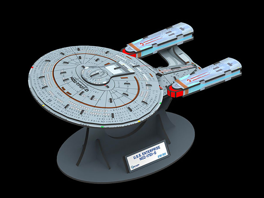 Star Trek Puzzle Fleet Ship - USS Enterprise D