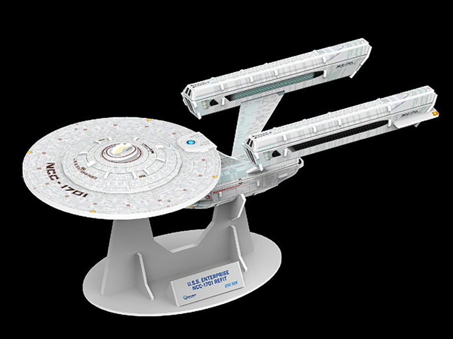 Star Trek Puzzle Fleet Ship - USS Enterprise Refit