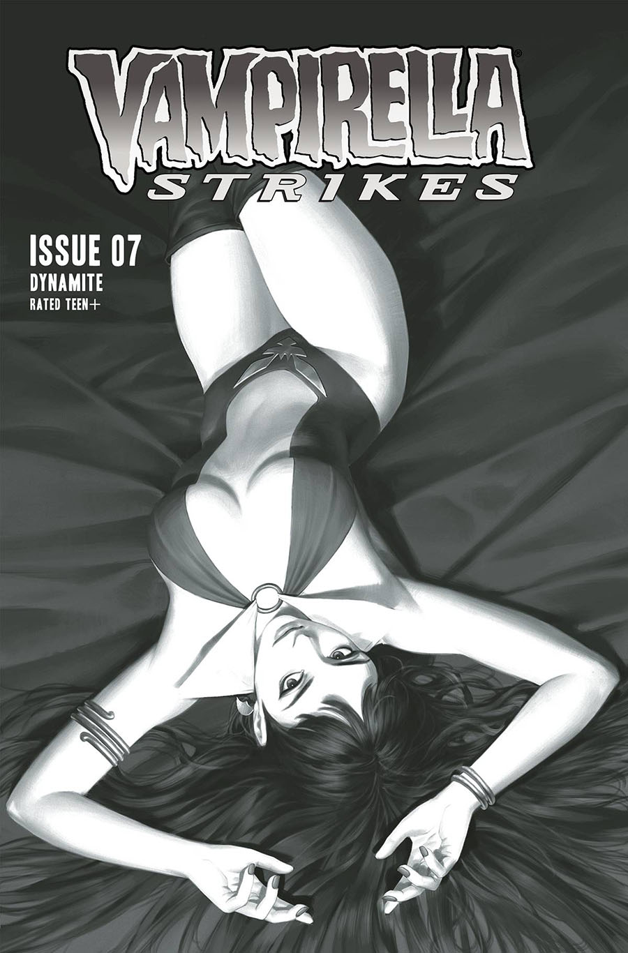 Vampirella Strikes Vol 3 #7 Cover Q Incentive Junggeun Yoon Black & White Cover