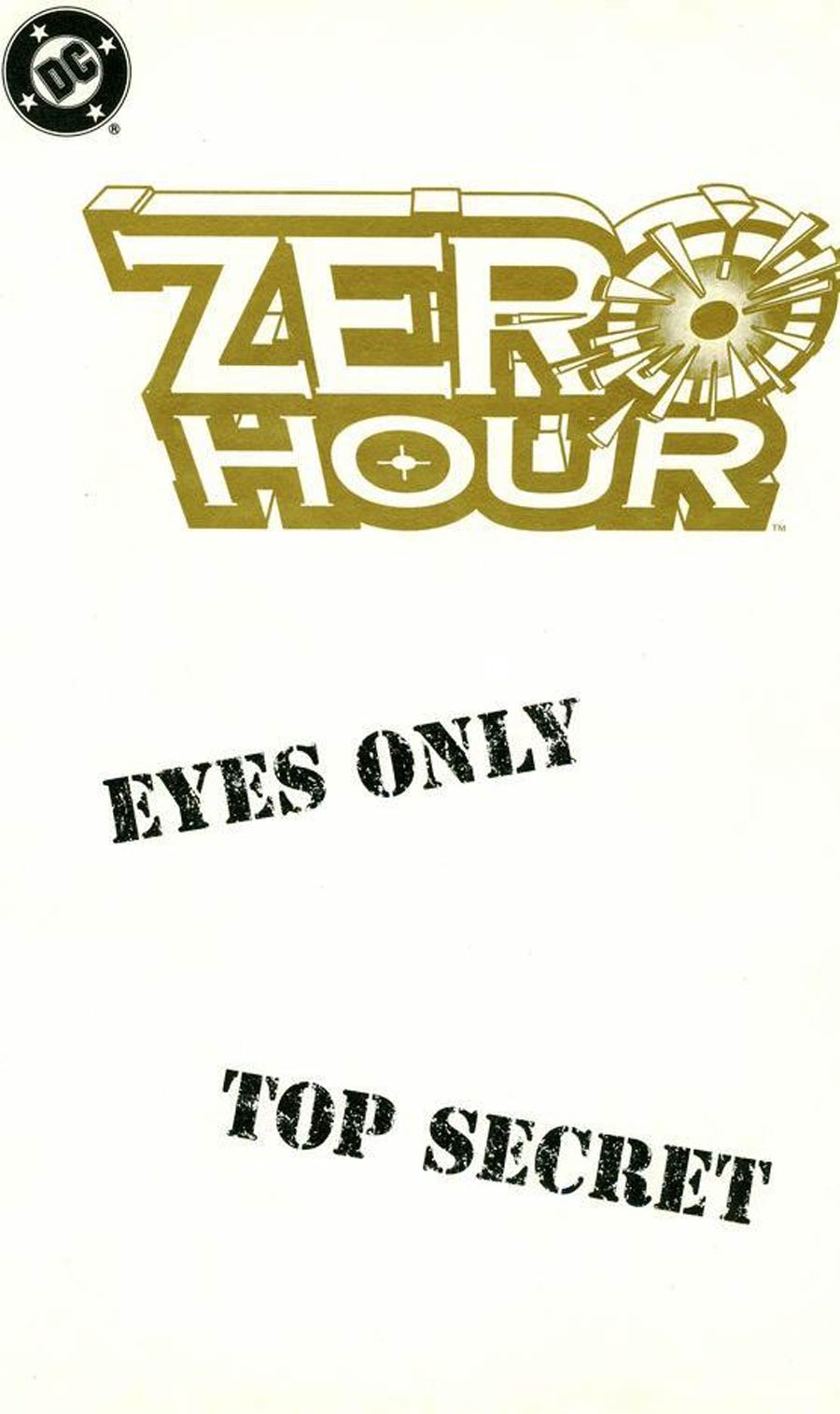 Zero Hour Crisis In Time Ashcan Gold Foil Edition