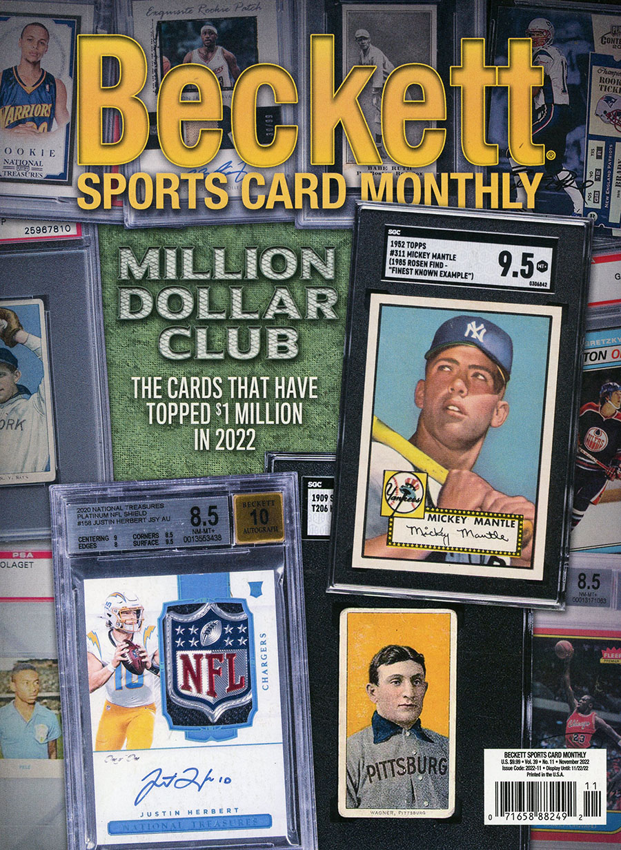 Beckett Sports Card Monthly #452 Vol 39 #11 November 2022