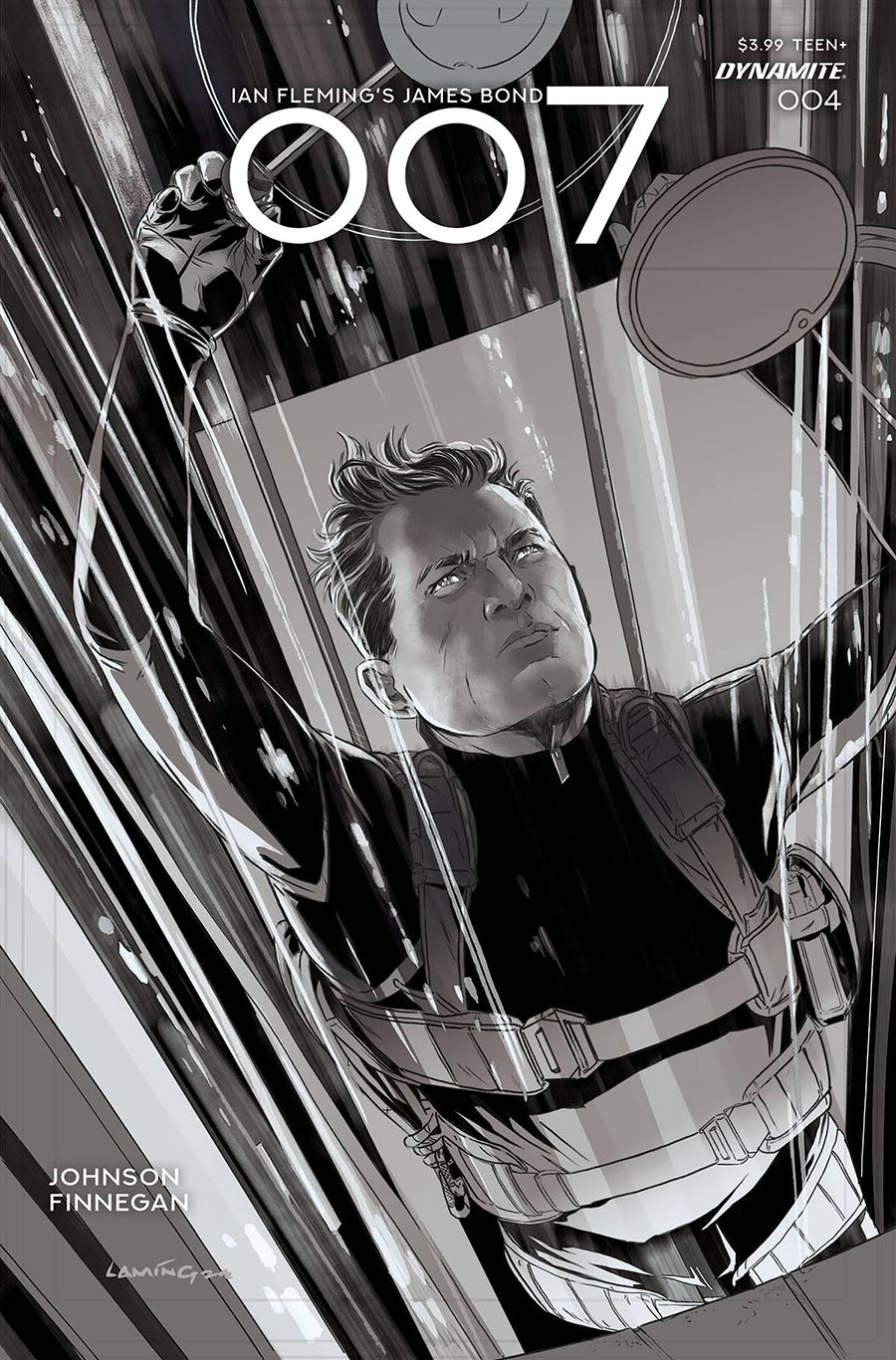 007 #4 Cover K Incentive Marc Laming Black & White Cover