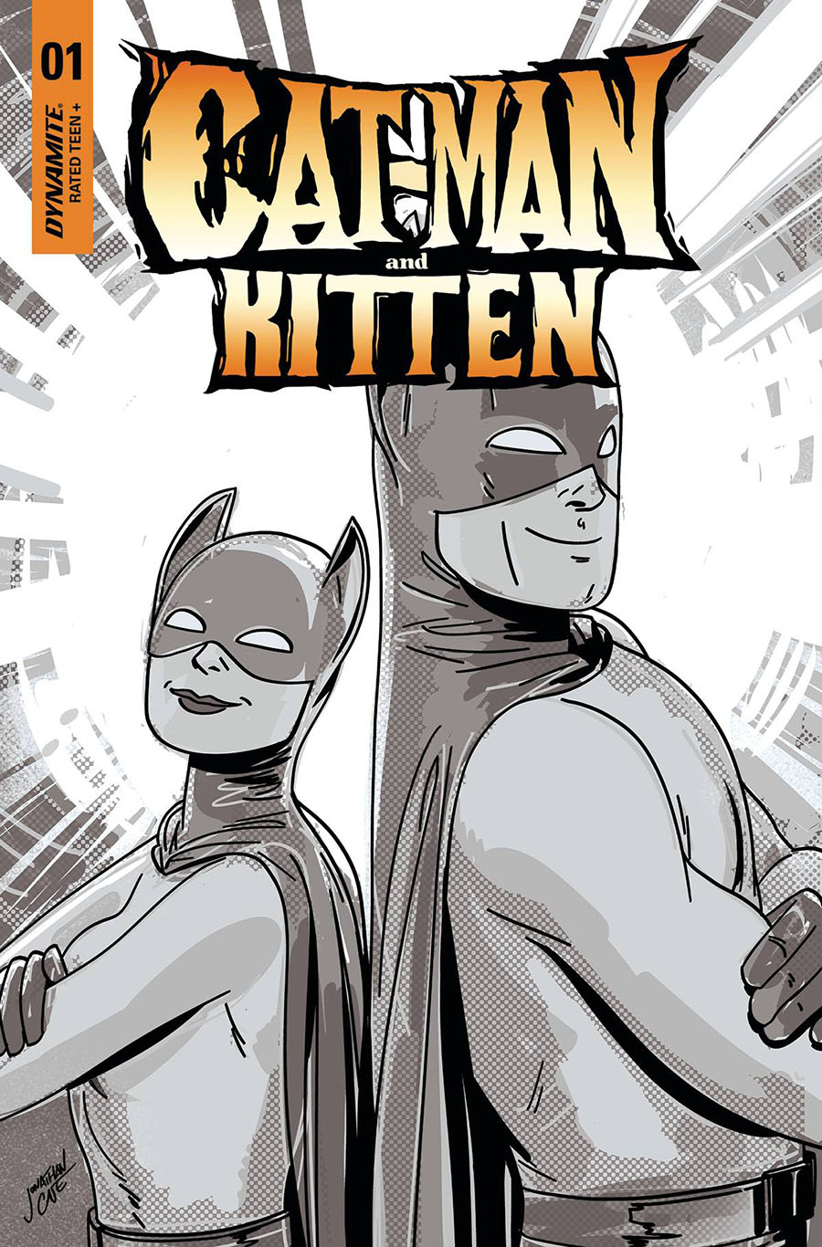 Cat-Man And Kitten #1 (One Shot) Cover H Incentive Jonathan Case Black & White Cover