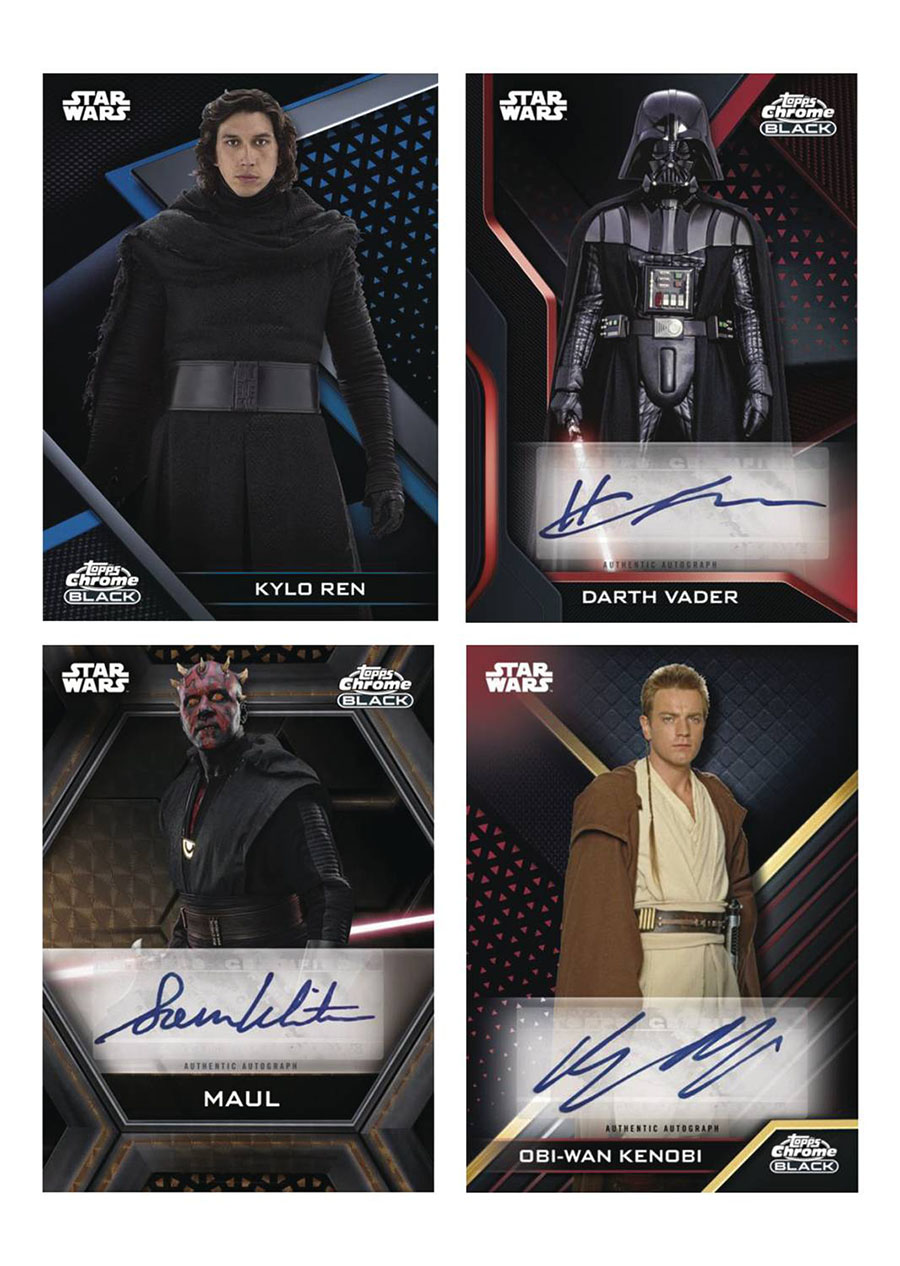 Topps 2022 Star Wars Chrome Black Trading Cards Box