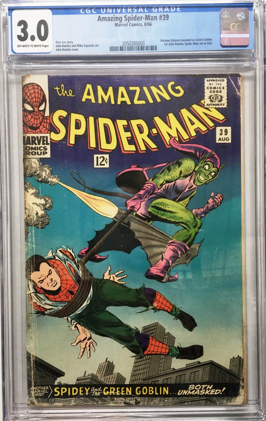 Amazing Spider-Man #39 Cover B CGC 3.0