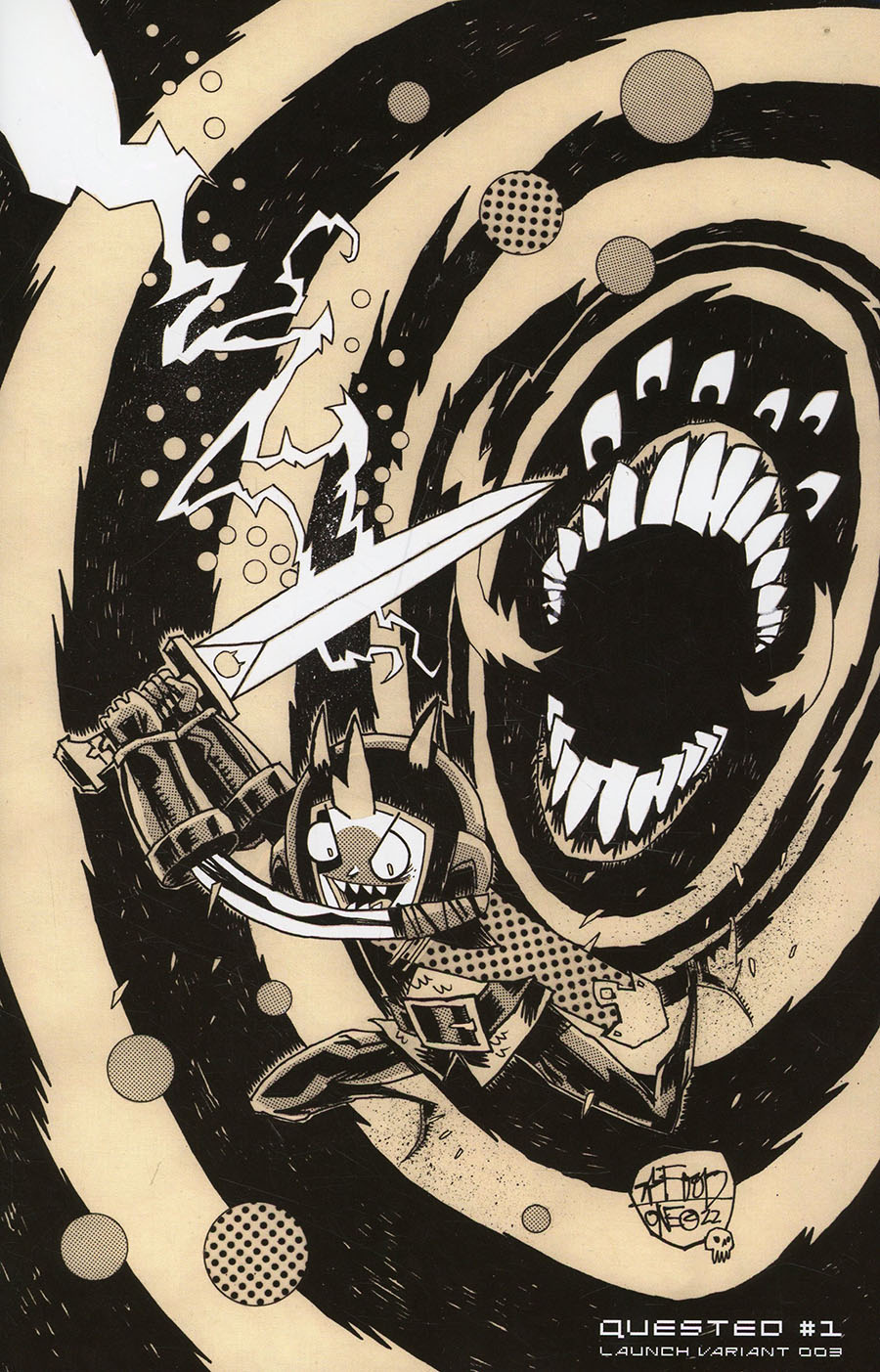 Quested #1 Cover L Incentive Jim Mahfood Launch Black & White Cover