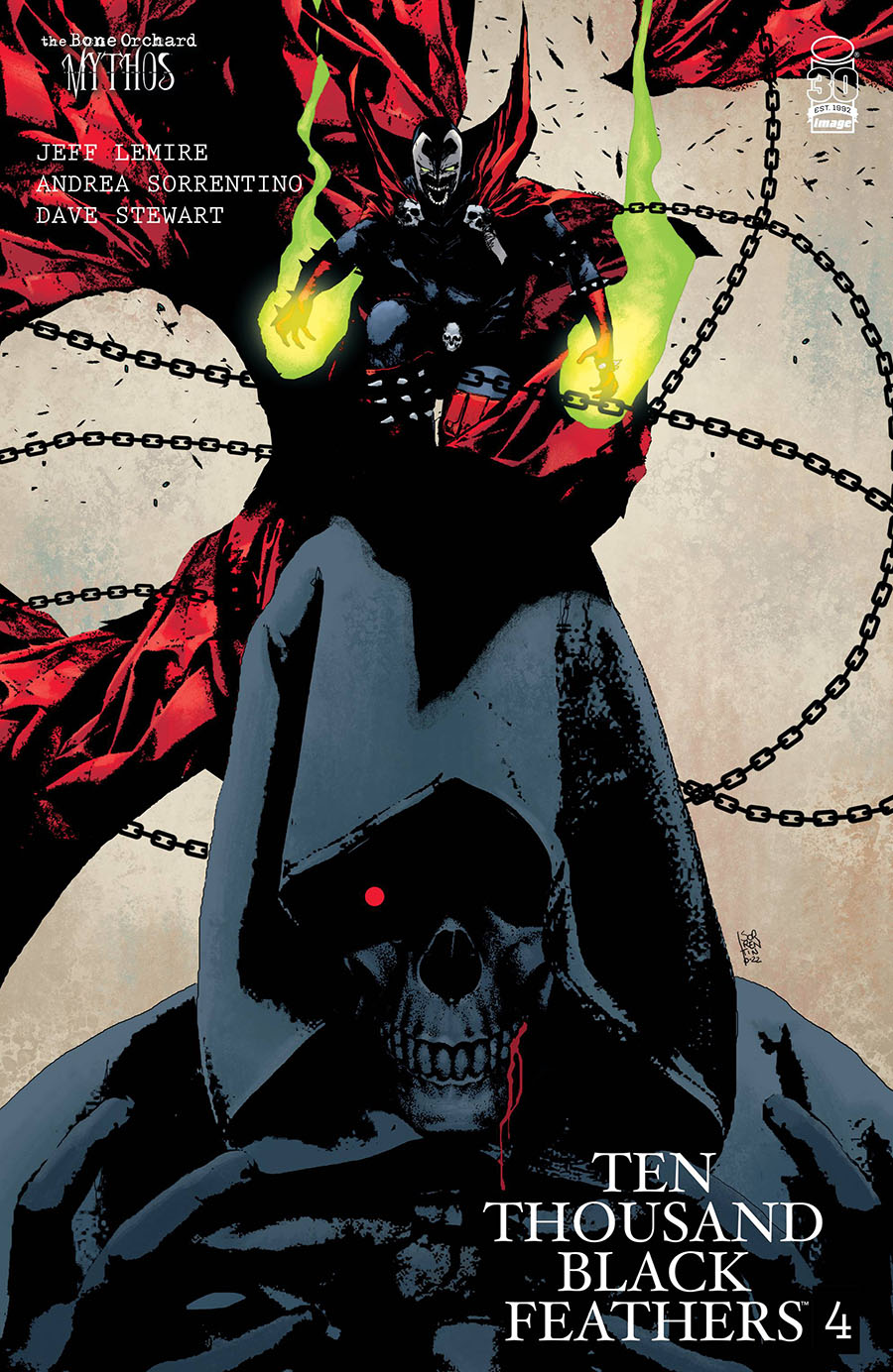 Bone Orchard Mythos Ten Thousand Black Feathers #4 Cover D Variant Andrea Sorrentino Spawn Cover