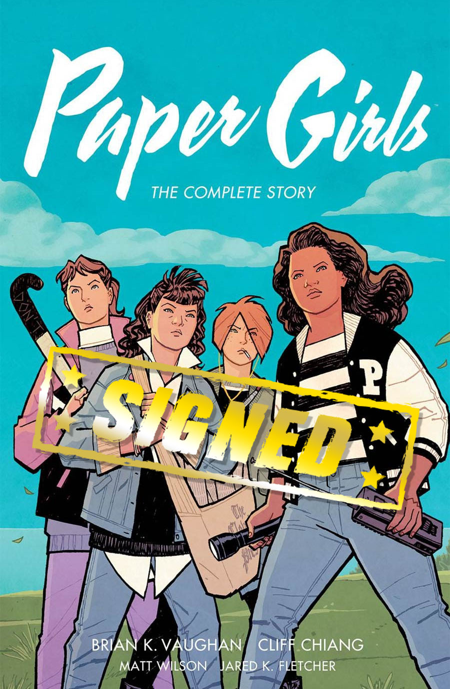 Paper Girls Complete Story TP Signed By Cliff Chiang