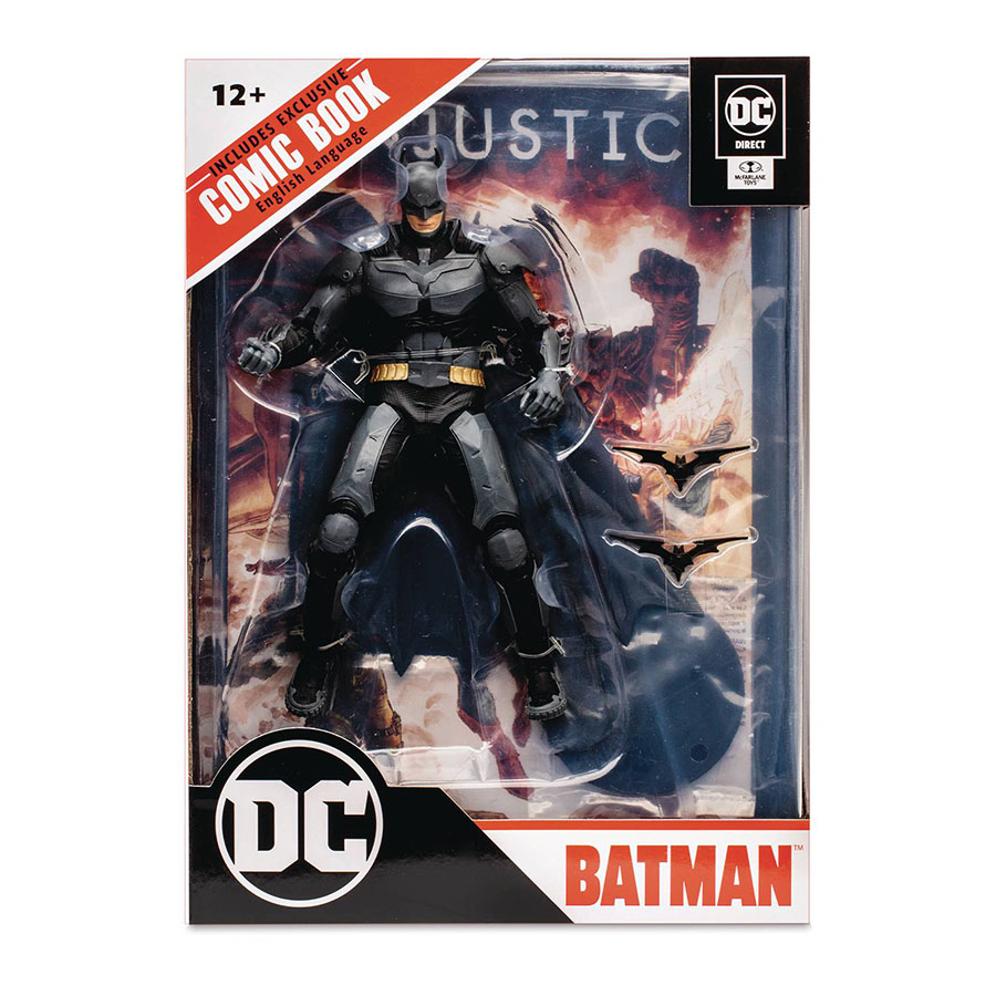 DC Direct Injustice 2 Batman 7-Inch Action Figure With Comic Case