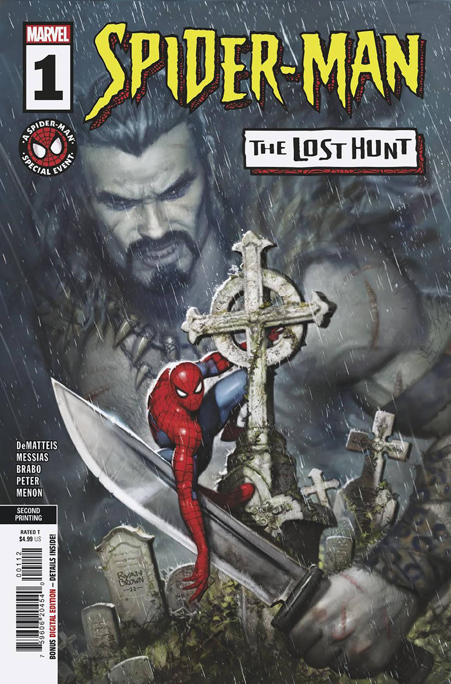 Spider-Man Lost Hunt #1 Cover D 2nd Ptg Ryan Brown Variant Cover