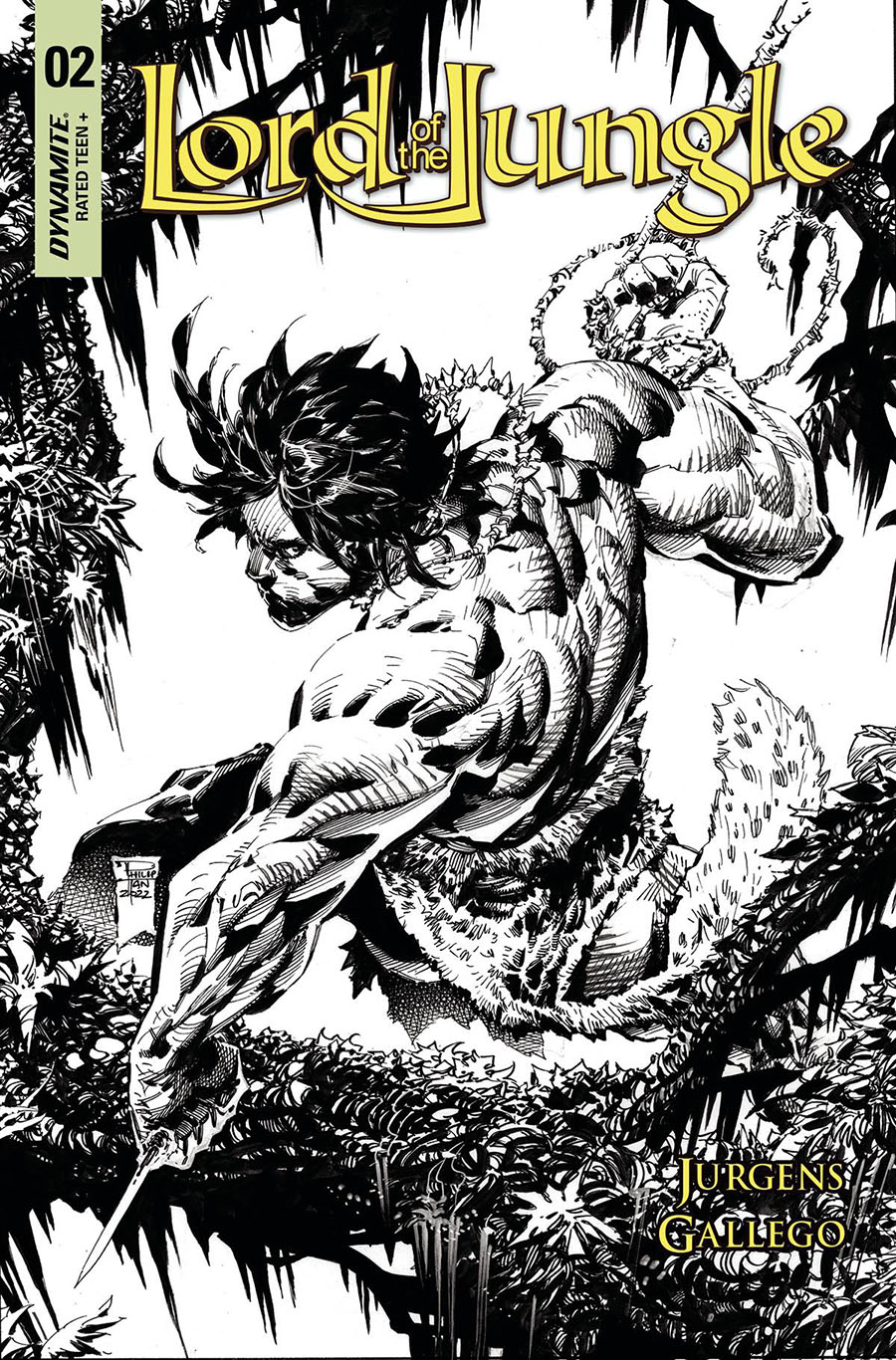 Lord Of The Jungle Vol 2 #2 Cover S Incentive Philip Tan Line Art Cover