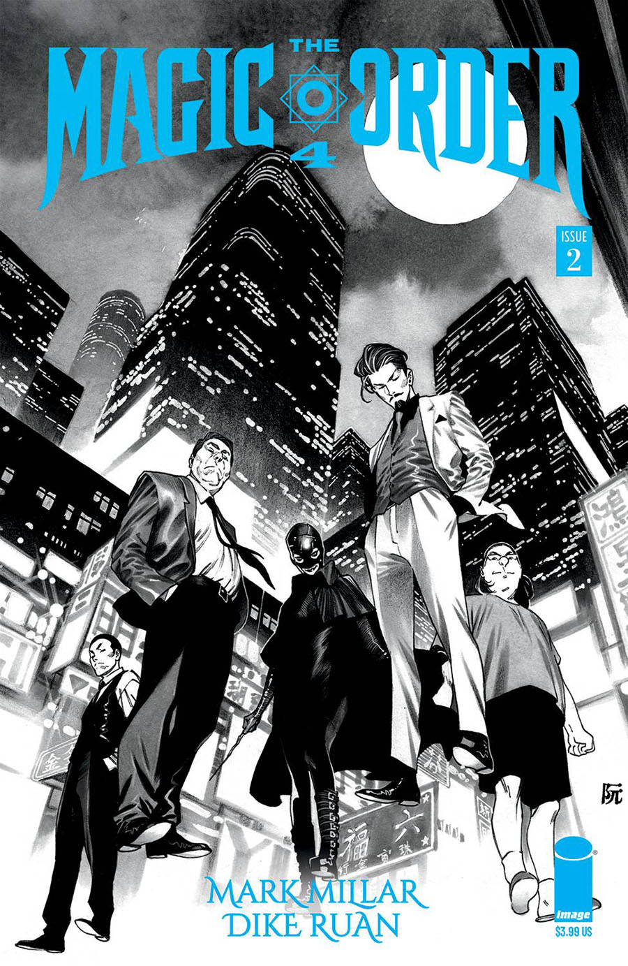 Magic Order 4 #2 Cover B Variant Dike Ruan Black & White Cover