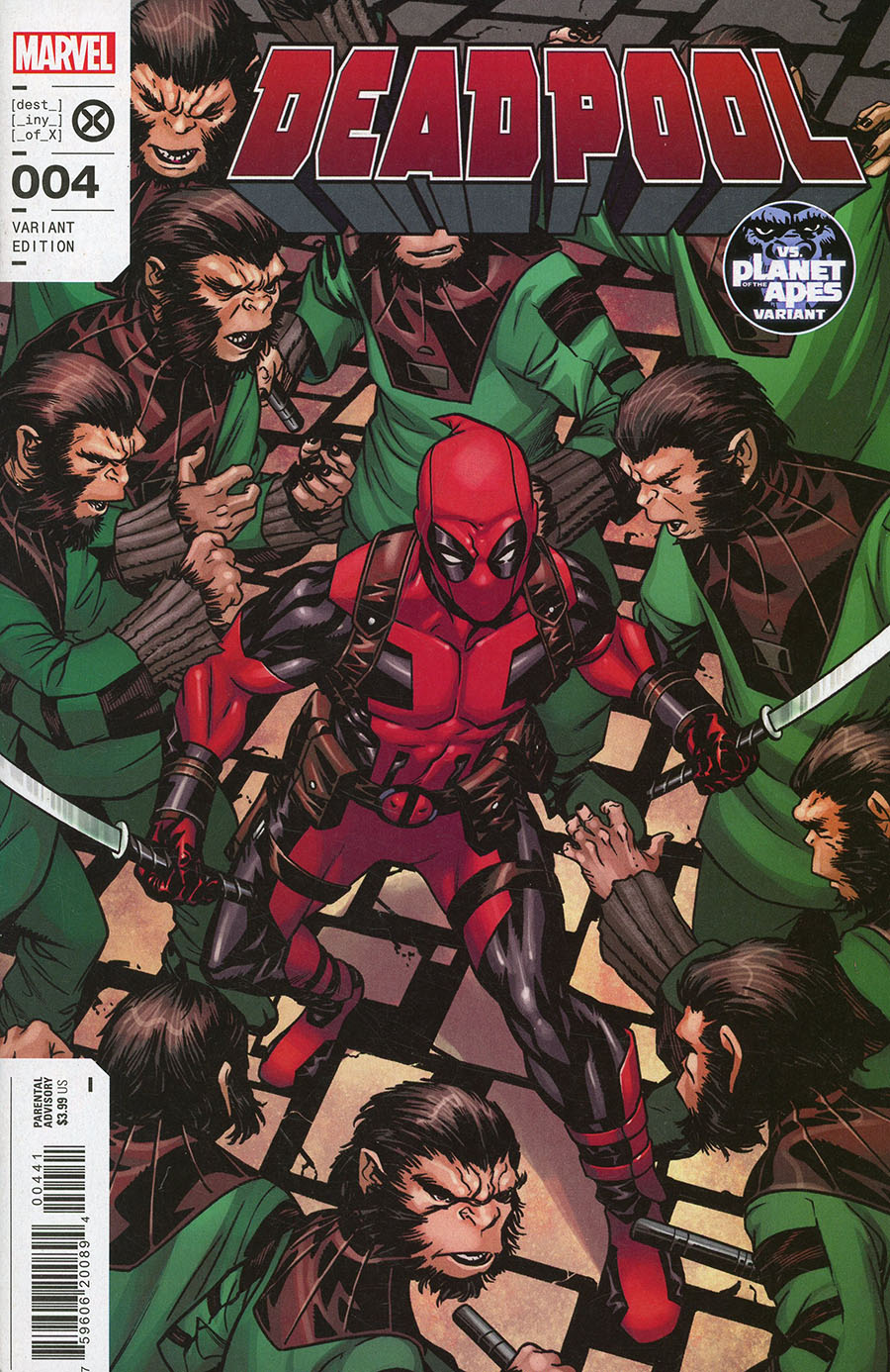 Deadpool Vol 8 #4 Cover B Variant Mike McKone Planet Of The Apes Cover