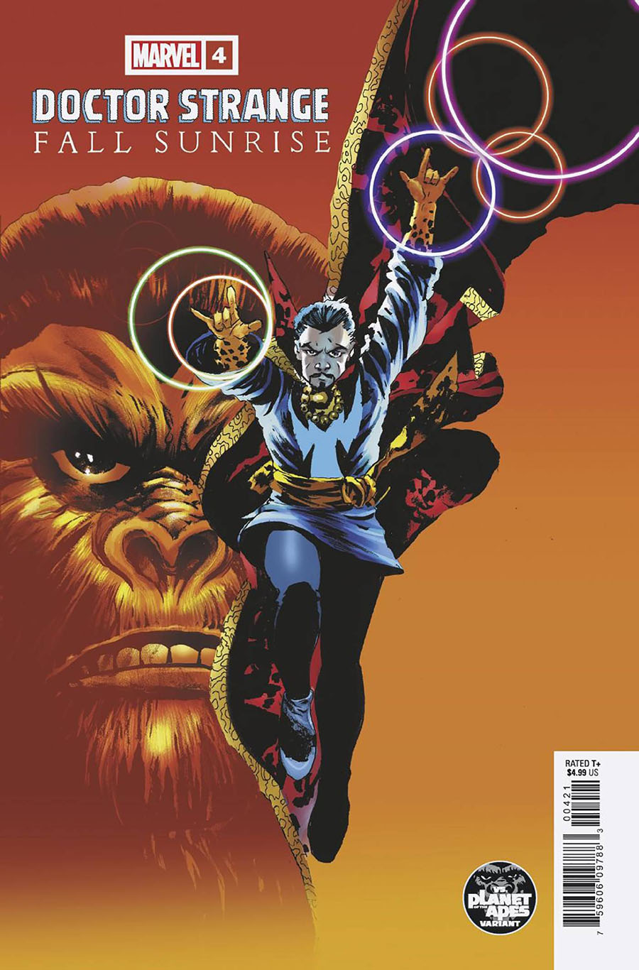 Doctor Strange Fall Sunrise #4 Cover B Variant John Cassaday Planet Of The Apes Cover