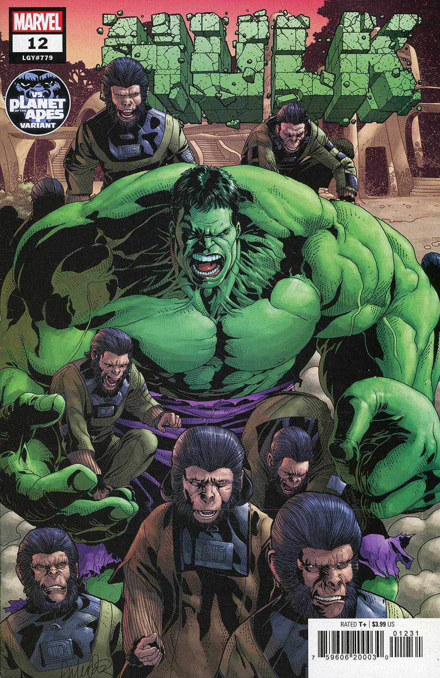 Hulk Vol 5 #12 Cover B Variant Salvador Larroca Planet Of The Apes Cover