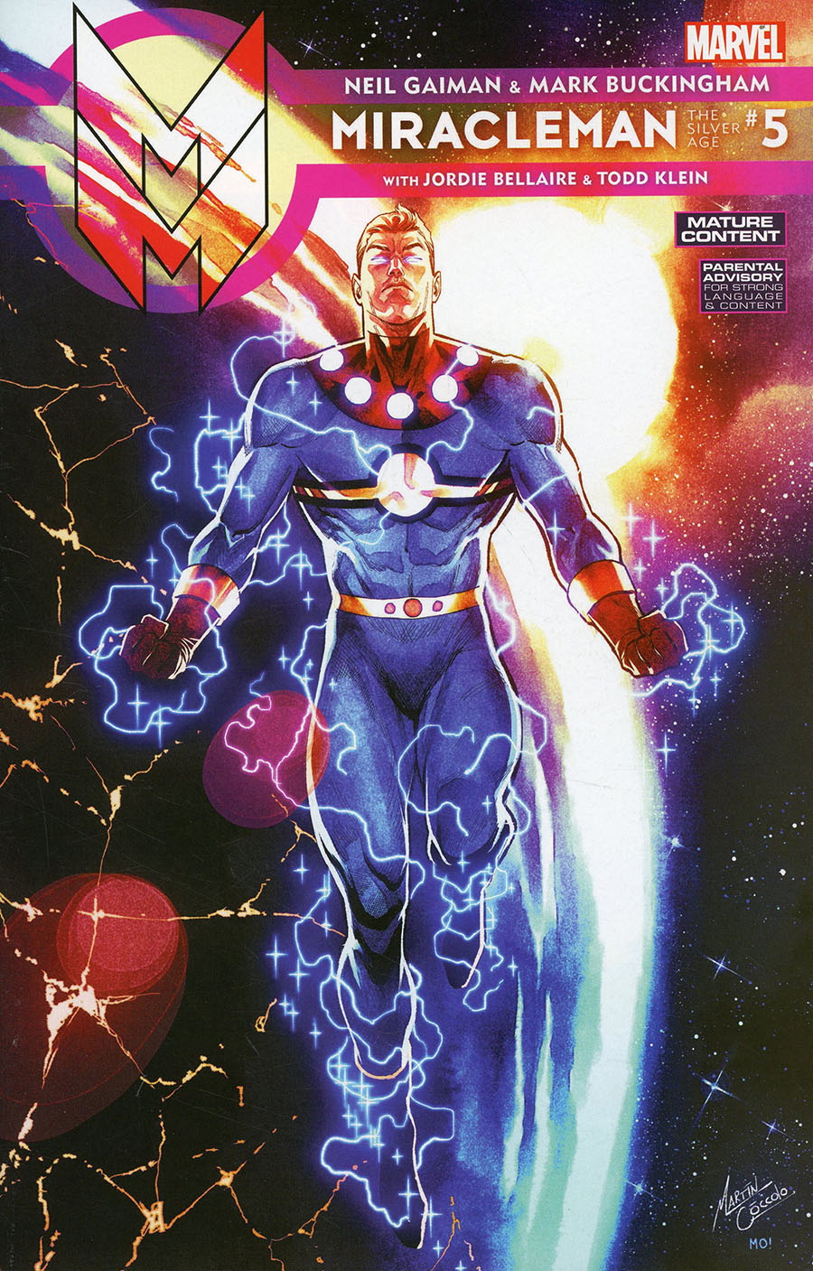 Miracleman By Gaiman & Buckingham The Silver Age #5 Cover B Variant Martin Coccolo Cover