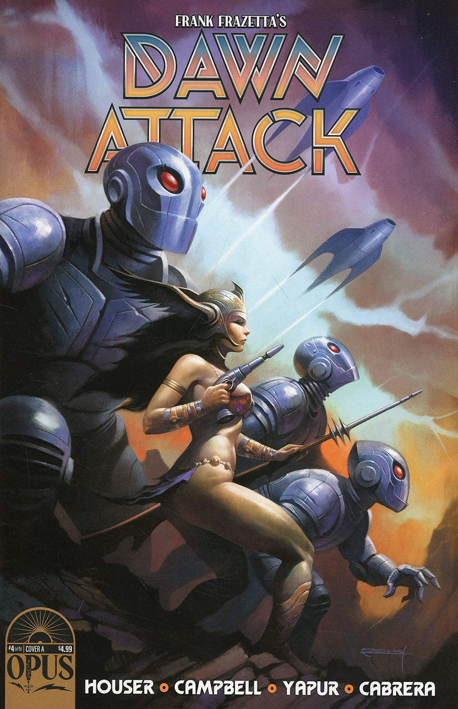 Frank Frazettas Dawn Attack #4 Cover A Regular Patrick Reilly Cover