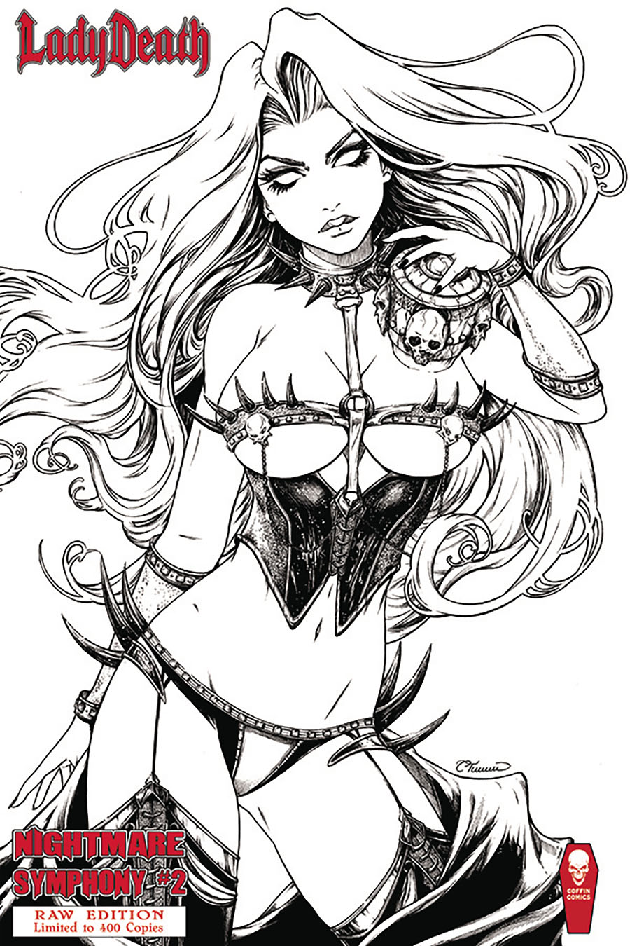 Lady Death Nightmare Symphony #2 Cover F Raw Edition