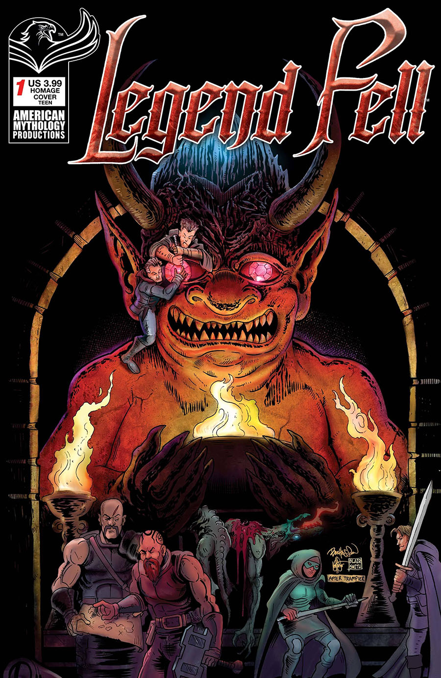 Legend Fell #1 Cover C Variant Buz Hasson & Ken Haeser Dungeons & Dragons Homage Cover