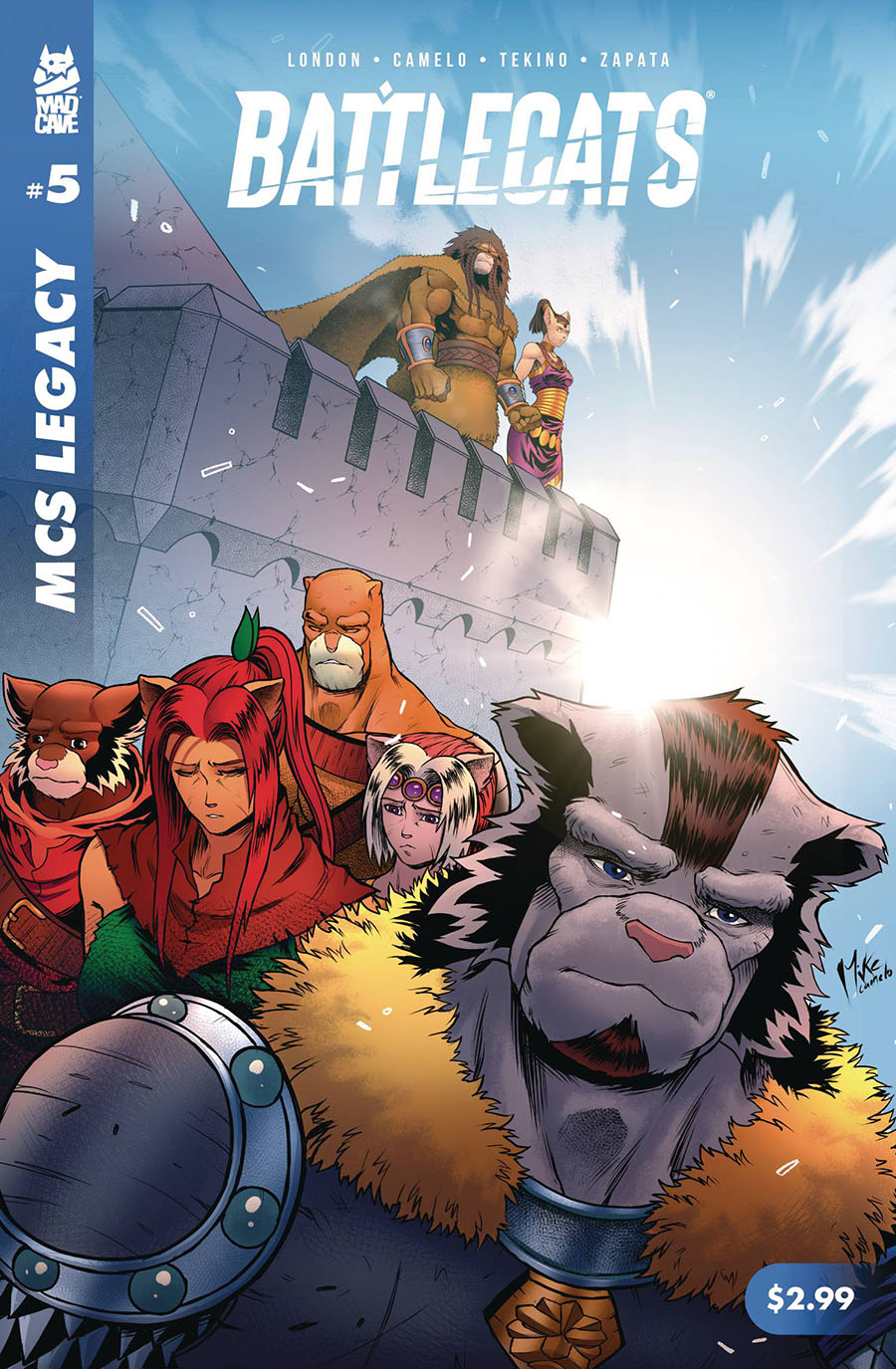 Mad Cave Studios Legacy Battlecats #5 Cover A Regular Michael Camelo Cover