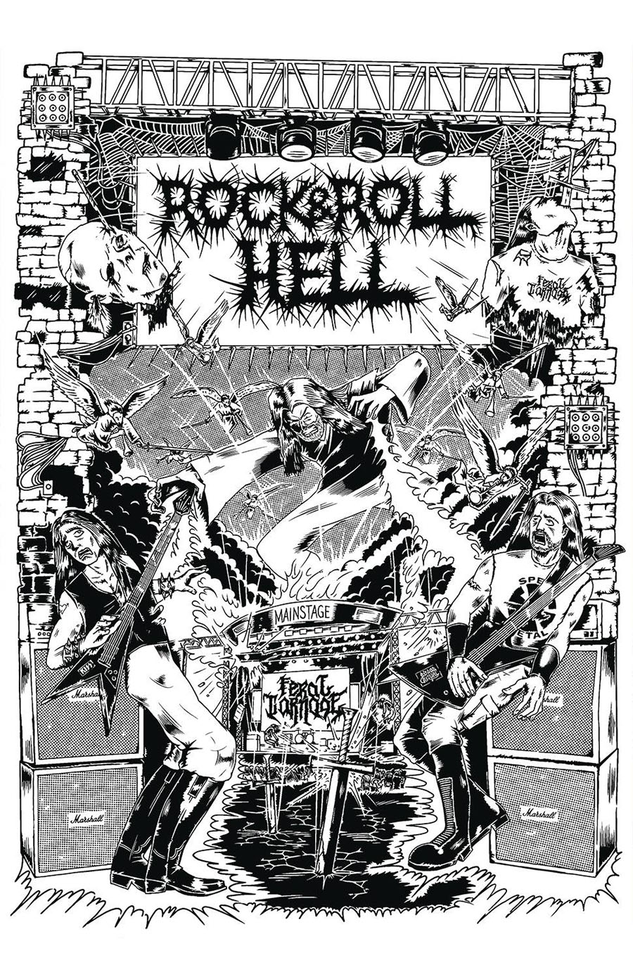 Rock & Roll Hell #1 Cover C Variant Lou Death Cover