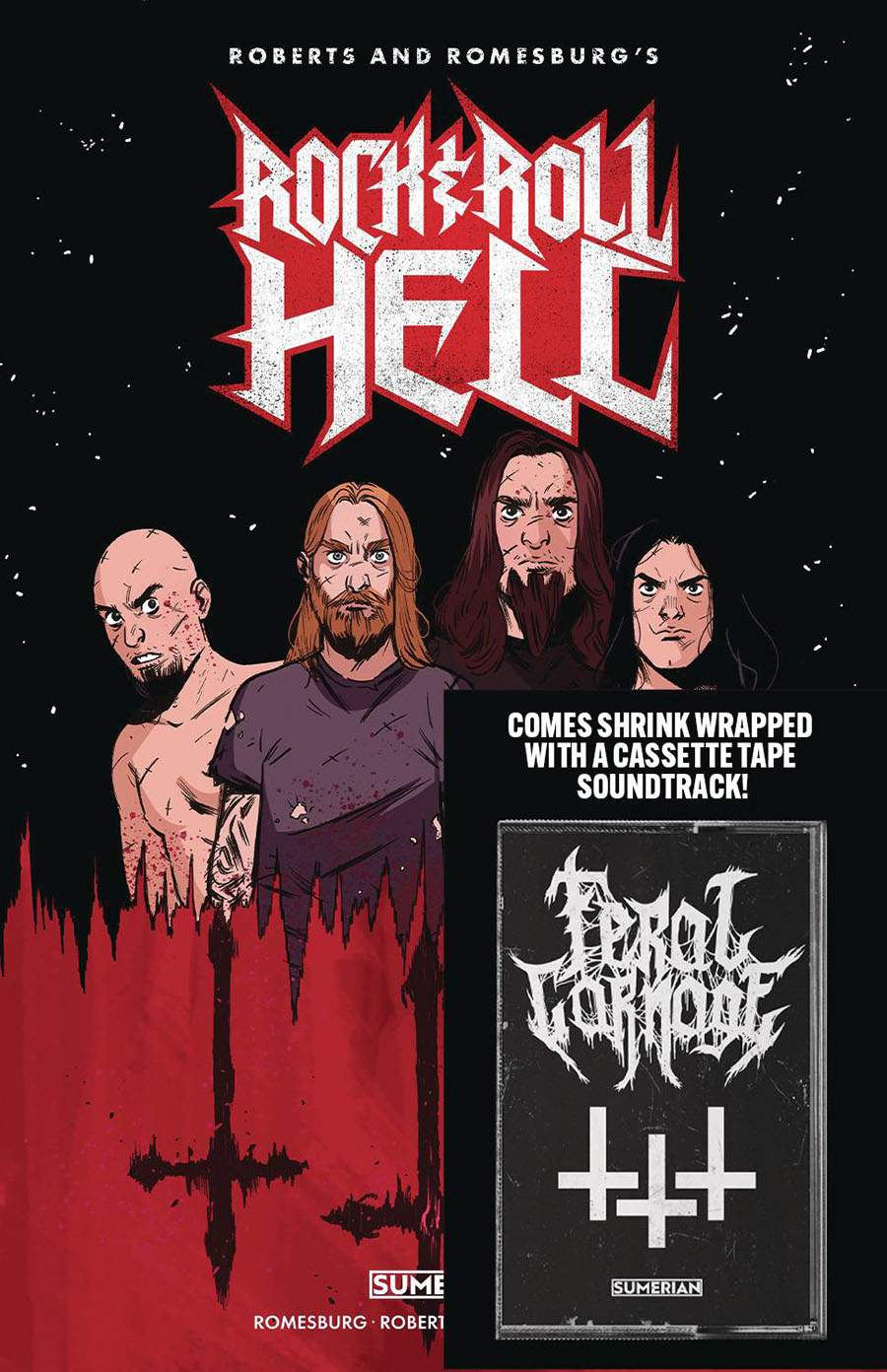 Rock & Roll Hell #1 Cover D Limited Edition Gregorio Di Angilla Cover With Cassette Tape With Polybag